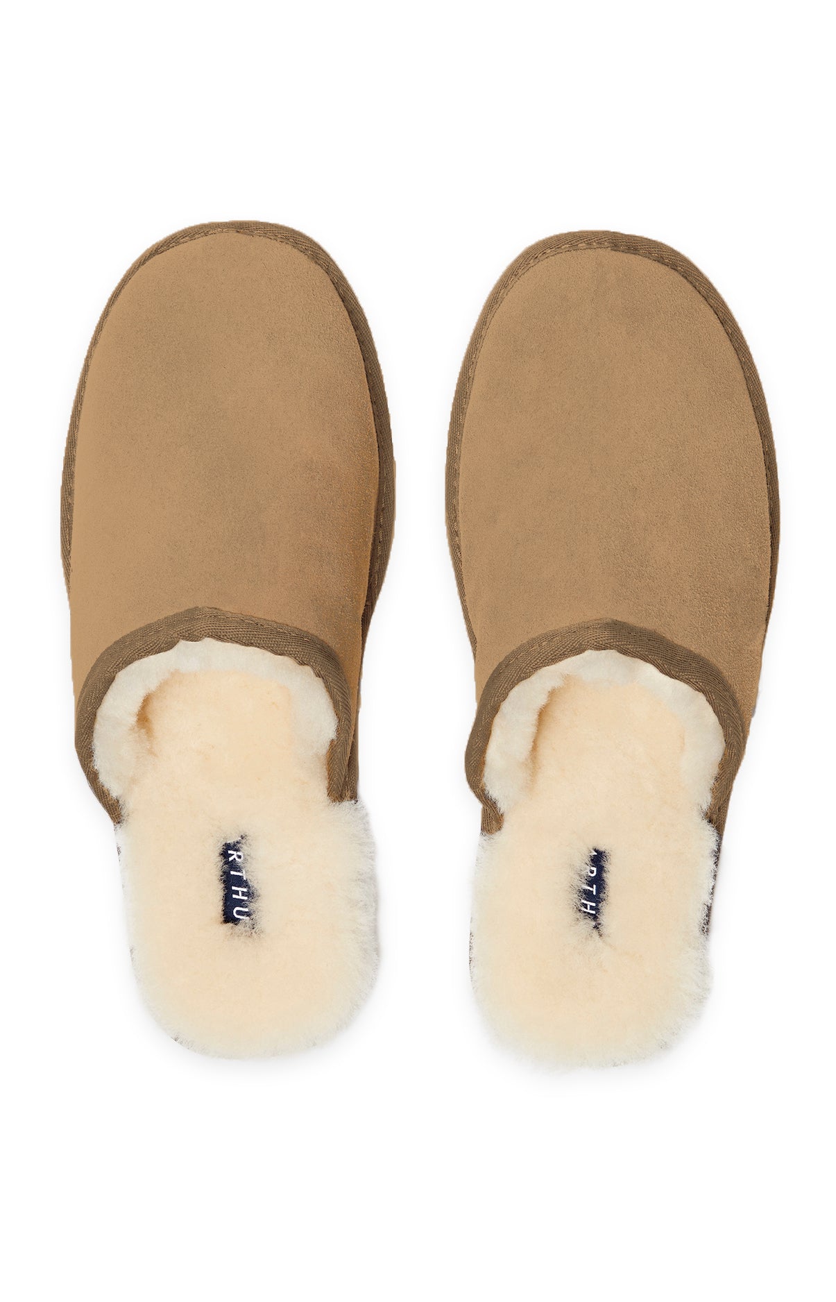 arthur-bob-mules-homme-laine-et-daim-tabac image 2