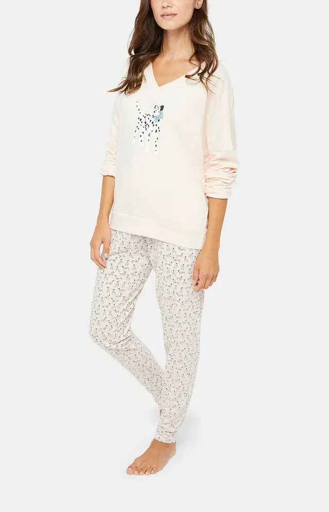 arthur-bob-pyjama-dalmatien-rose-coton-femme image 1