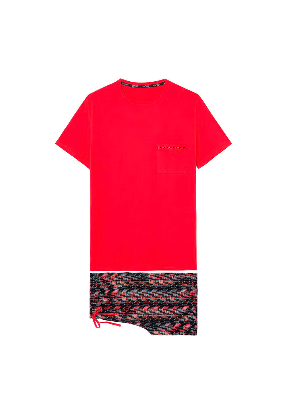 hom-modal-comfort-westgate-403119-40i0pa-pyjama-court-rouge-coton image 1