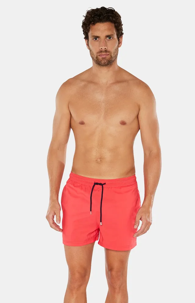 arthur-bob-short-de-bain-homme-rouge-polyester-recycl image 1
