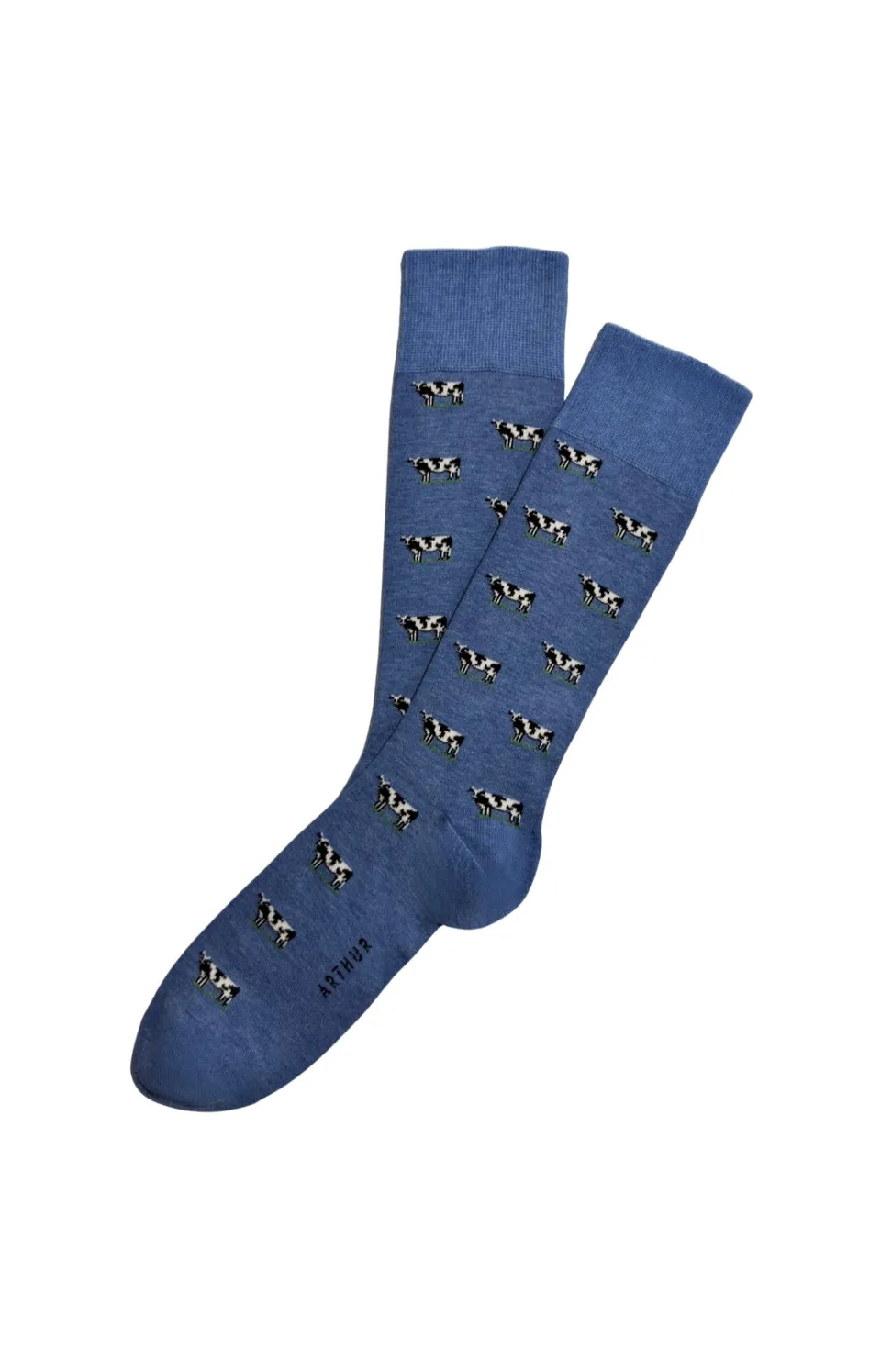 arthur-bob-vache-chaussettes-coton-denim image 1