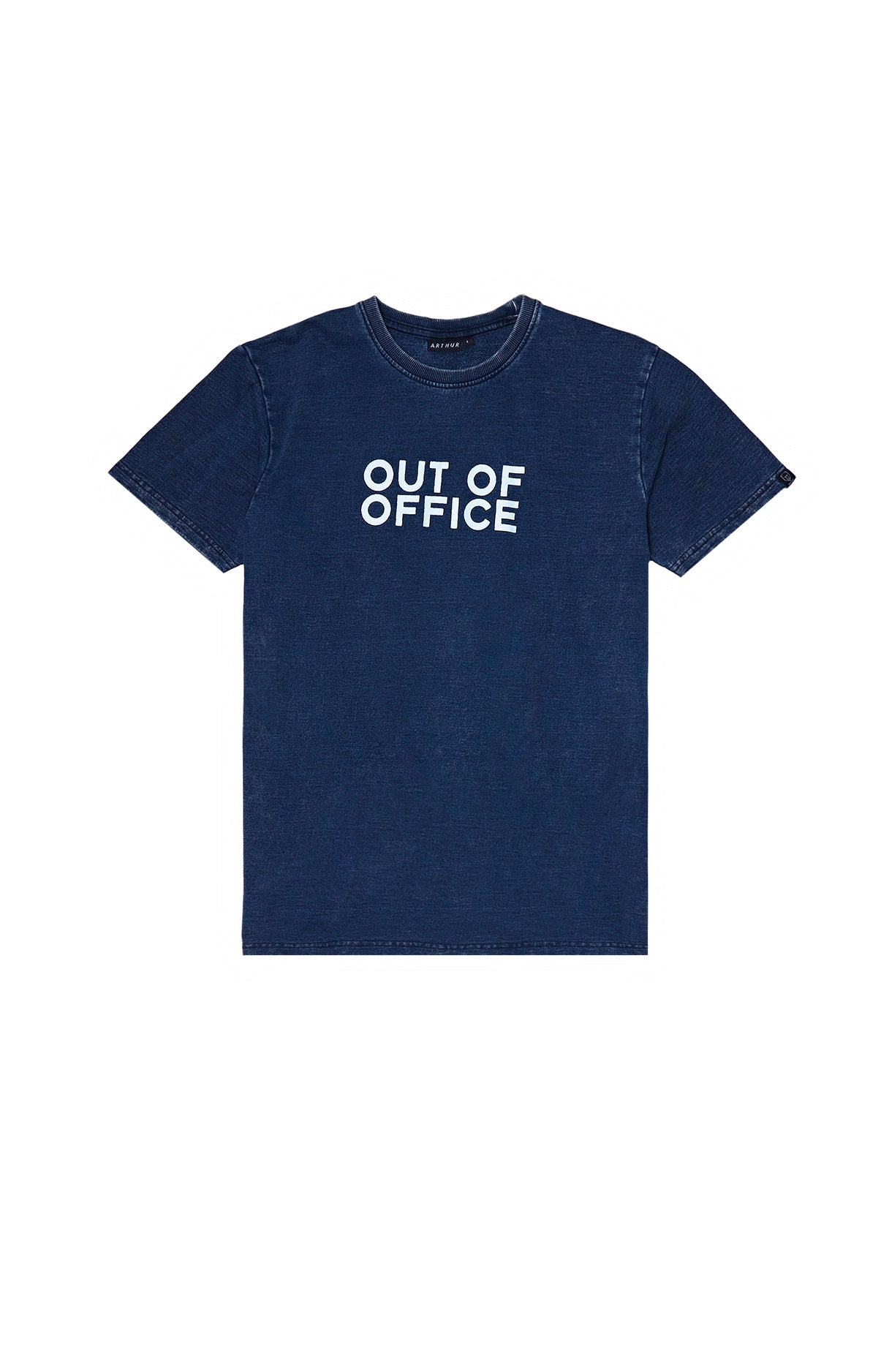 arthur-bob-out-of-office-tee-shirt-denim-coton-bio-col-rond image 3