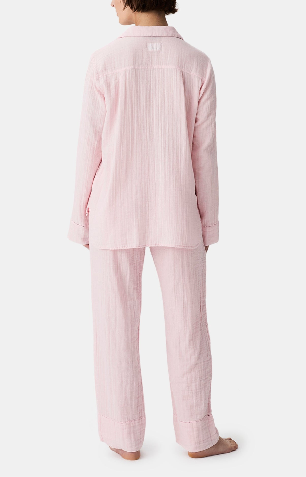 arthur-bob-blush-pyjama-gaze-de-coton-rose-manches-longues image 5