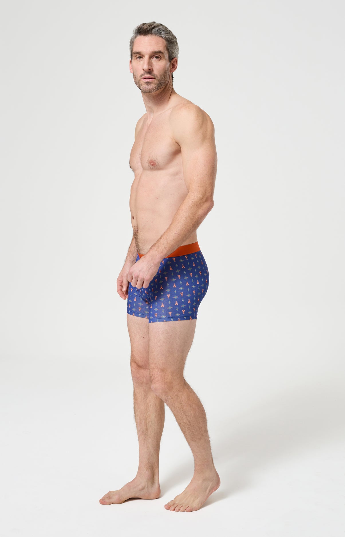 arthur-bob-pince-sans-rire-boxer-homme-marine-coton image 4