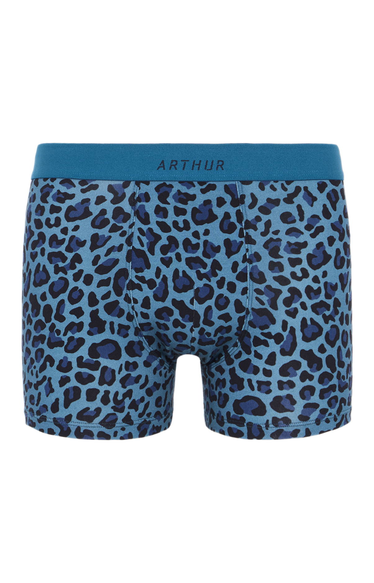arthur-bob-boxer-coton-l-opard-p-trole-homme image 3