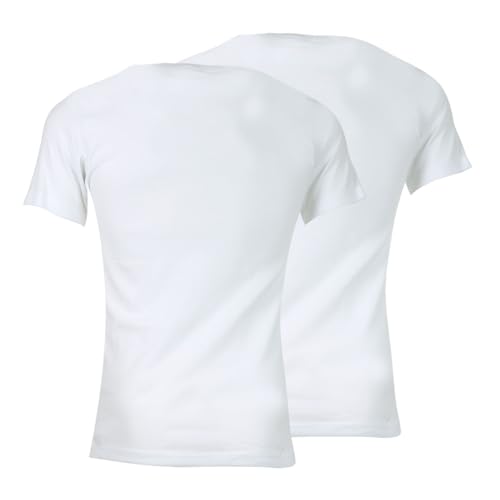 athena-ecopack-lot-2-t-shirts-homme-col-v-coton-taille-l image 5
