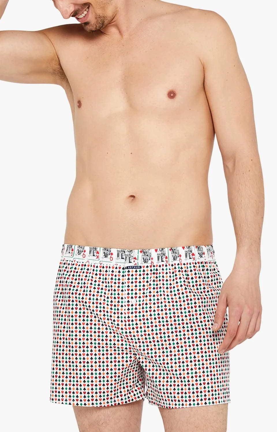 arthur-le-club-cale-on-suspensoir-n-1069-rouge-coton-bio image 1