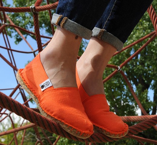 archiduchesse-sport-orange-citrouille-espadrilles-toile image 2