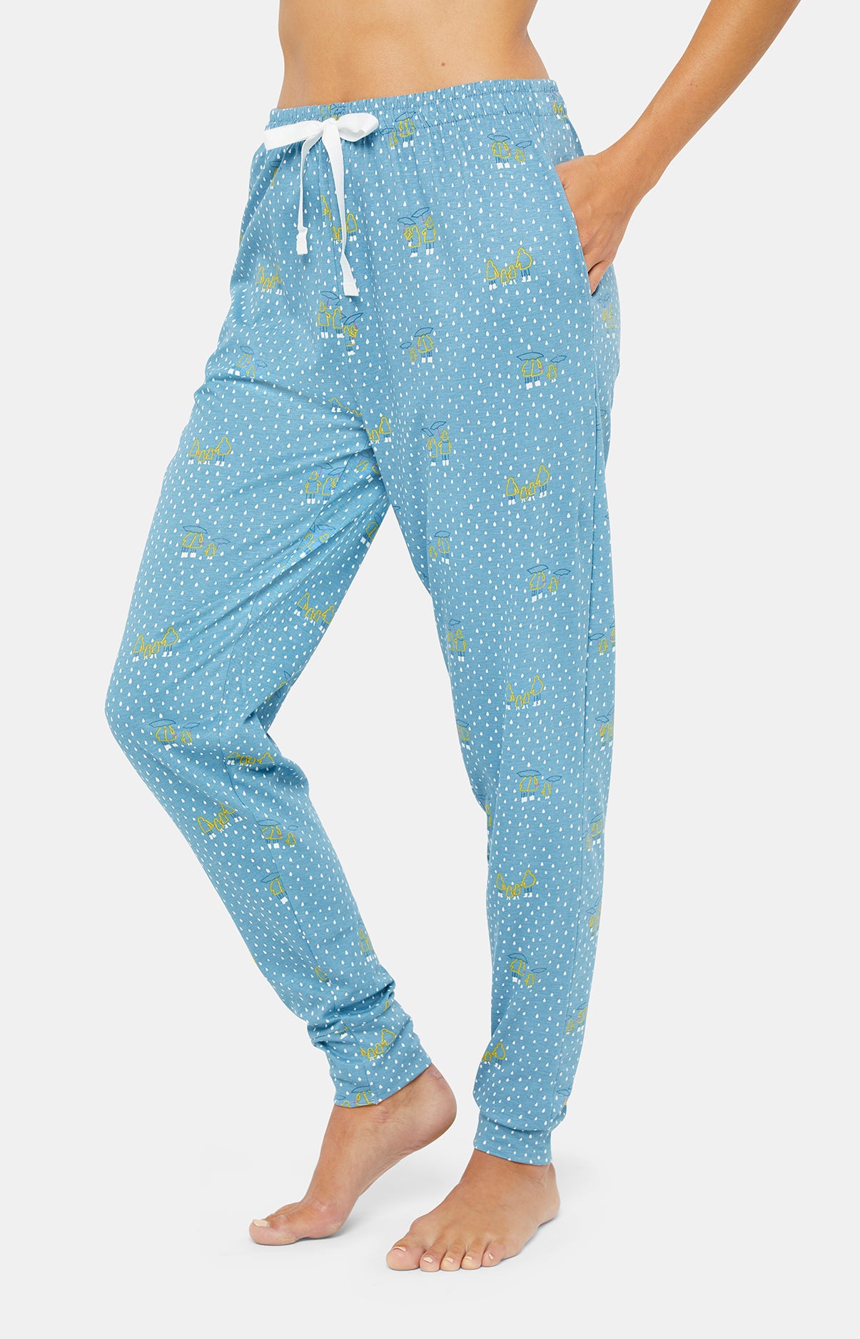 arthur-bob-rain-pyjama-femme-atoll-bleu-coton image 4
