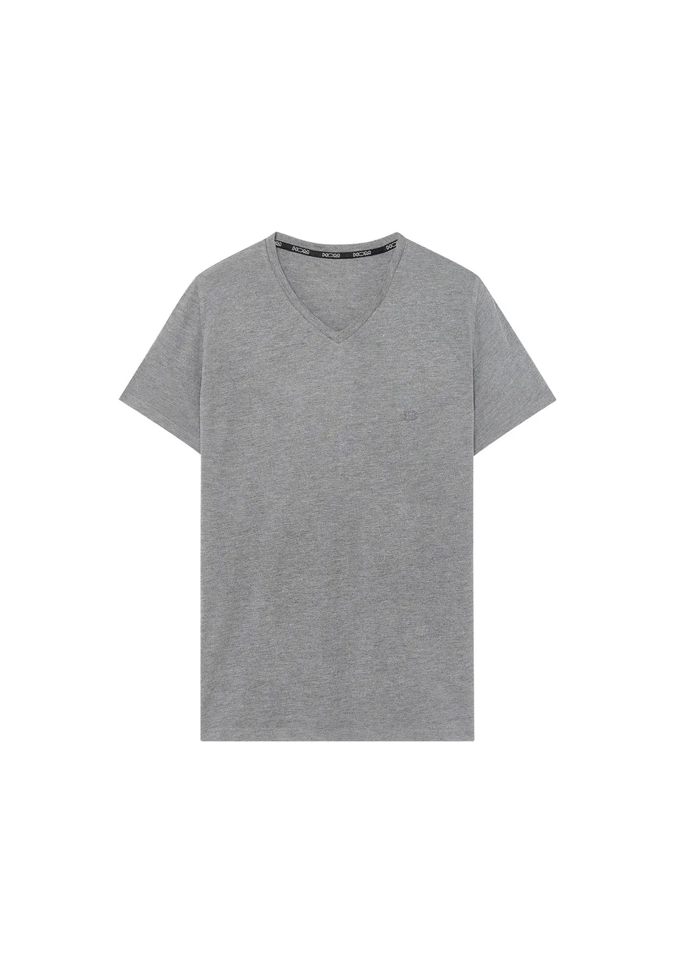 hom-cocooning-402184-t-shirt-col-v-gris-100-modal image 1