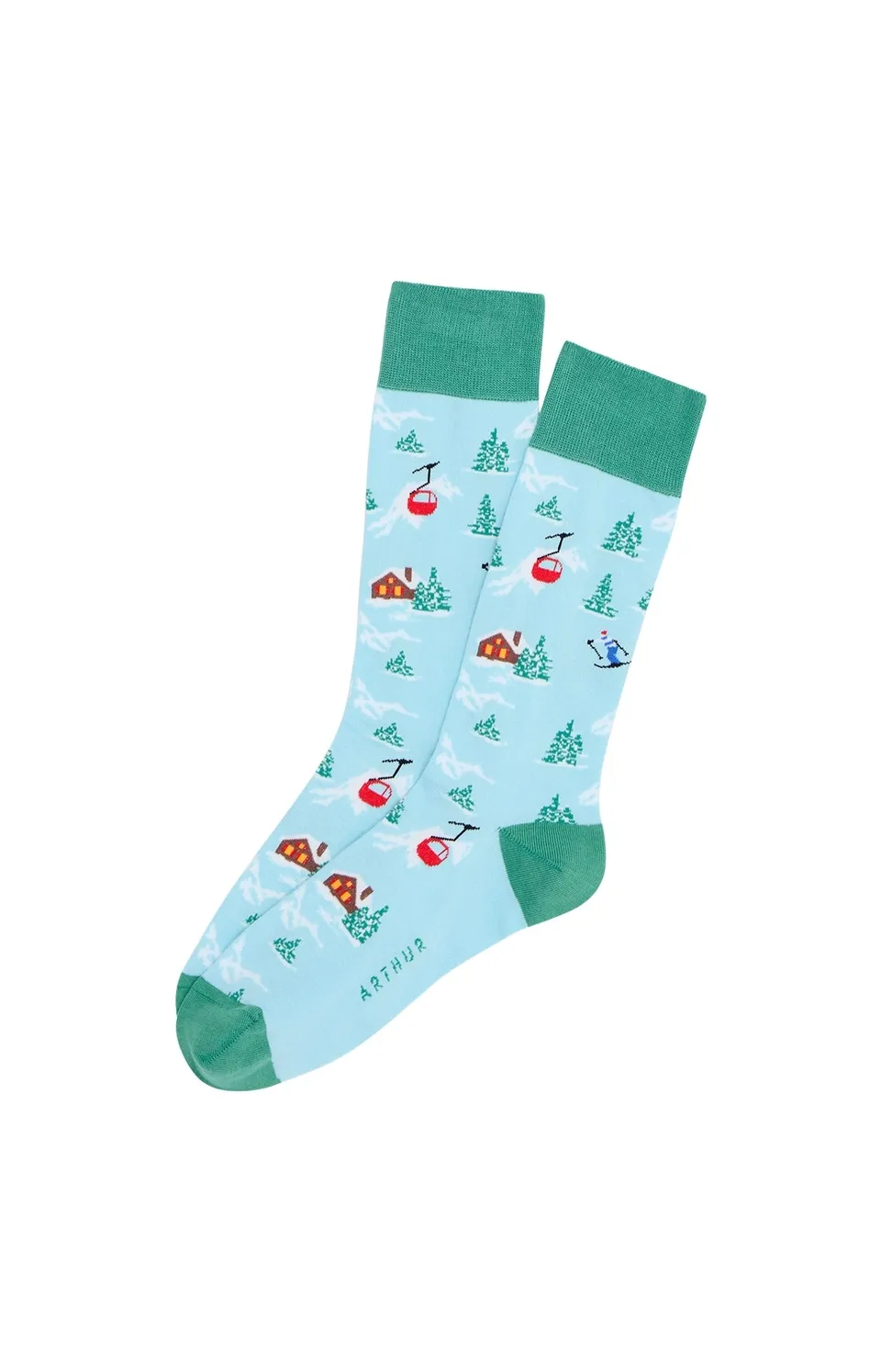 arthur-bob-no-l-en-altitude-chaussettes-lagon image 1