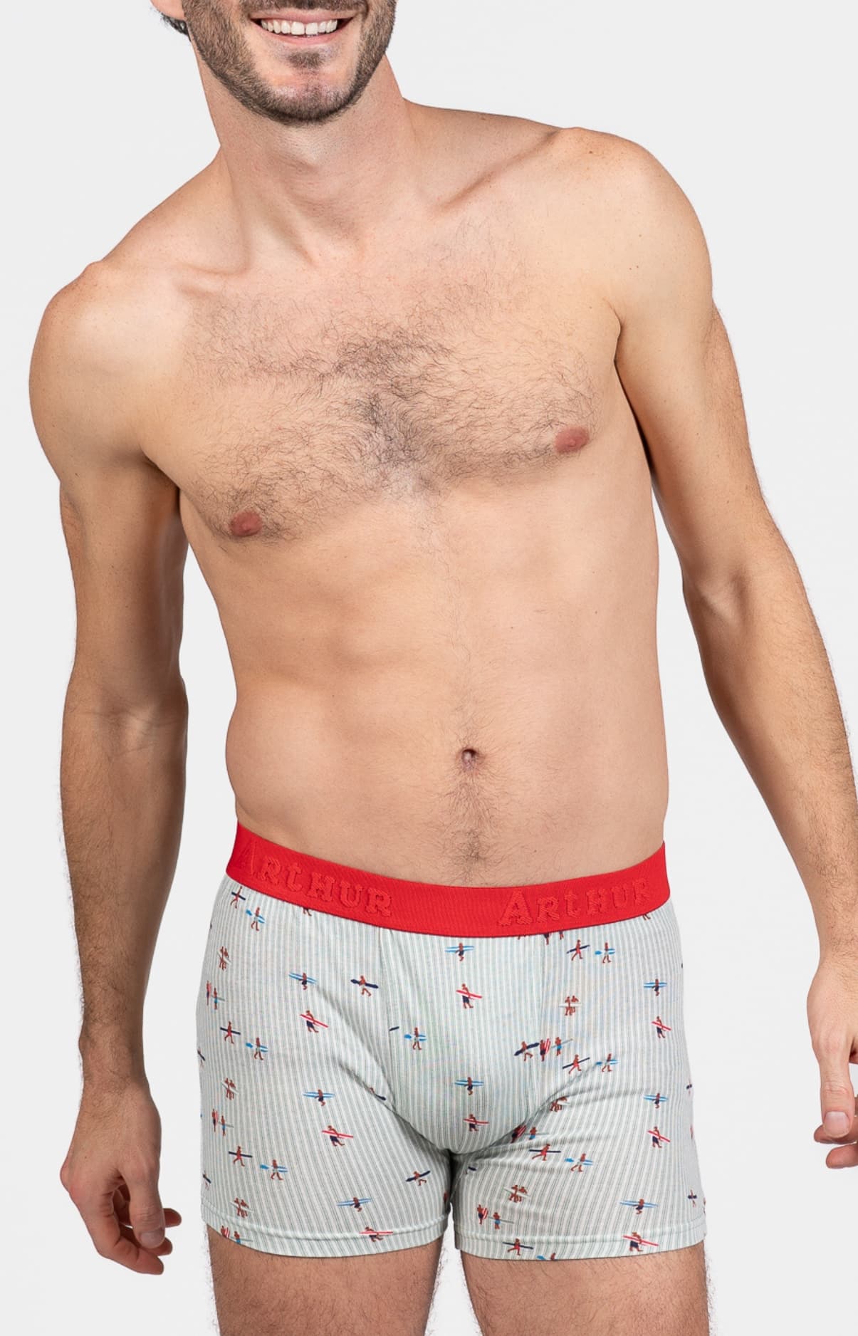 arthur-bob-boxer-surfeurs-coton-kaki image 2