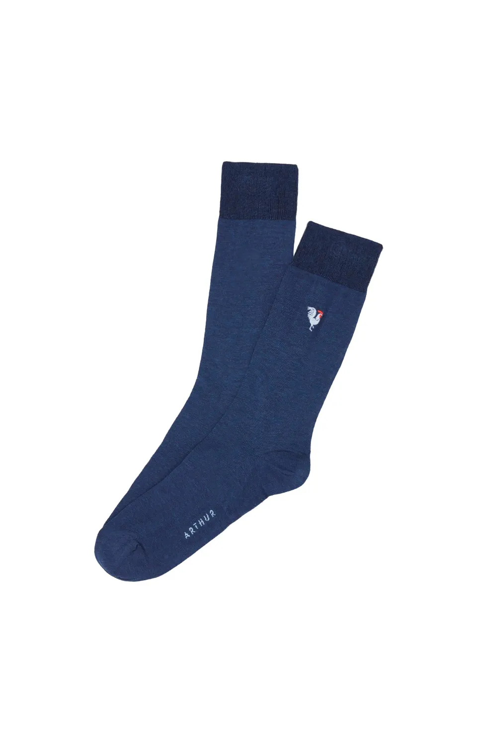 arthur-bob-coq-chaussettes-fil-d-cosse-marine-42-45 image 1