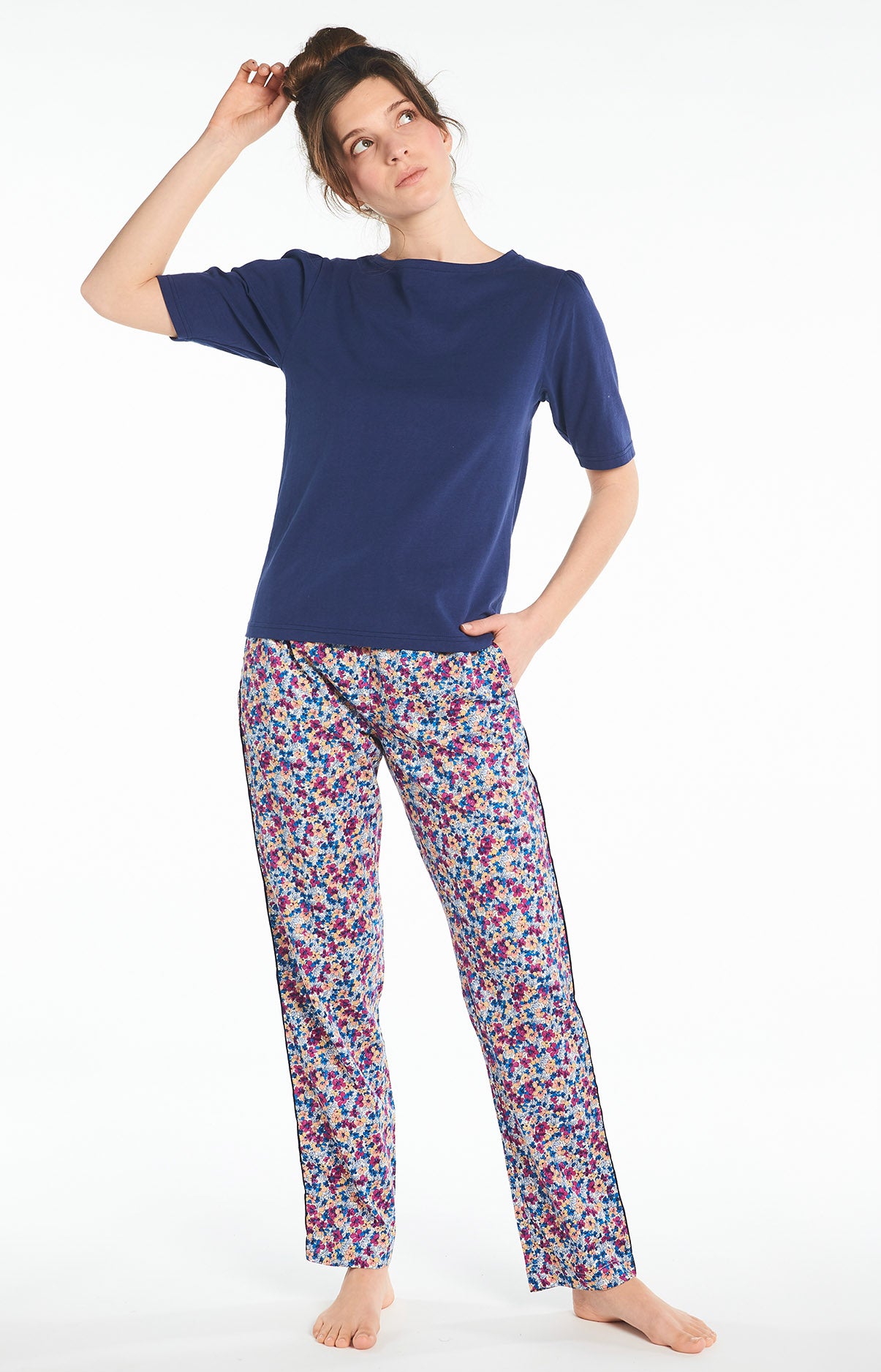 arthur-bob-tee-shirt-femme-marine-coton-bio image 6
