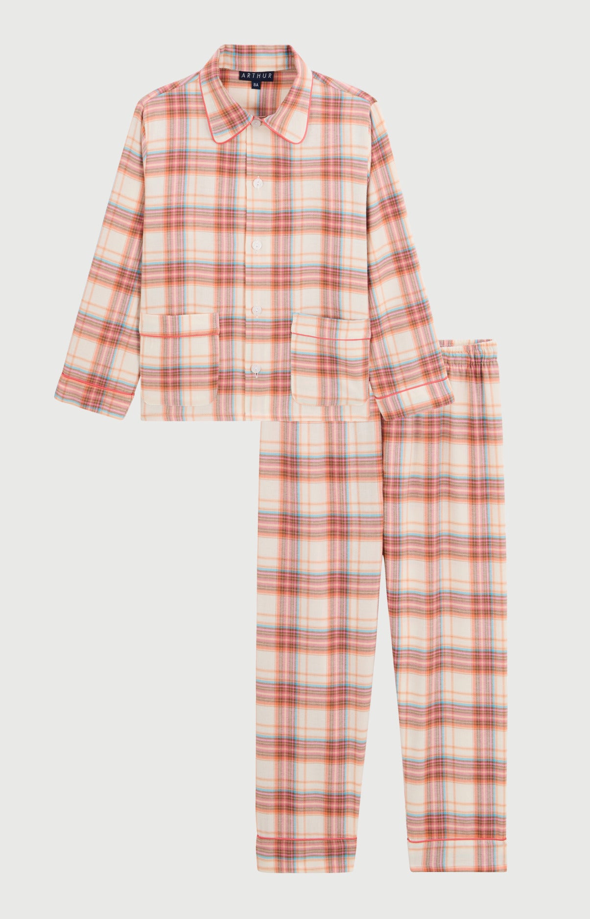 arthur-bob-alix-pyjama-enfant-flanelle-p-che-8-ans image 3
