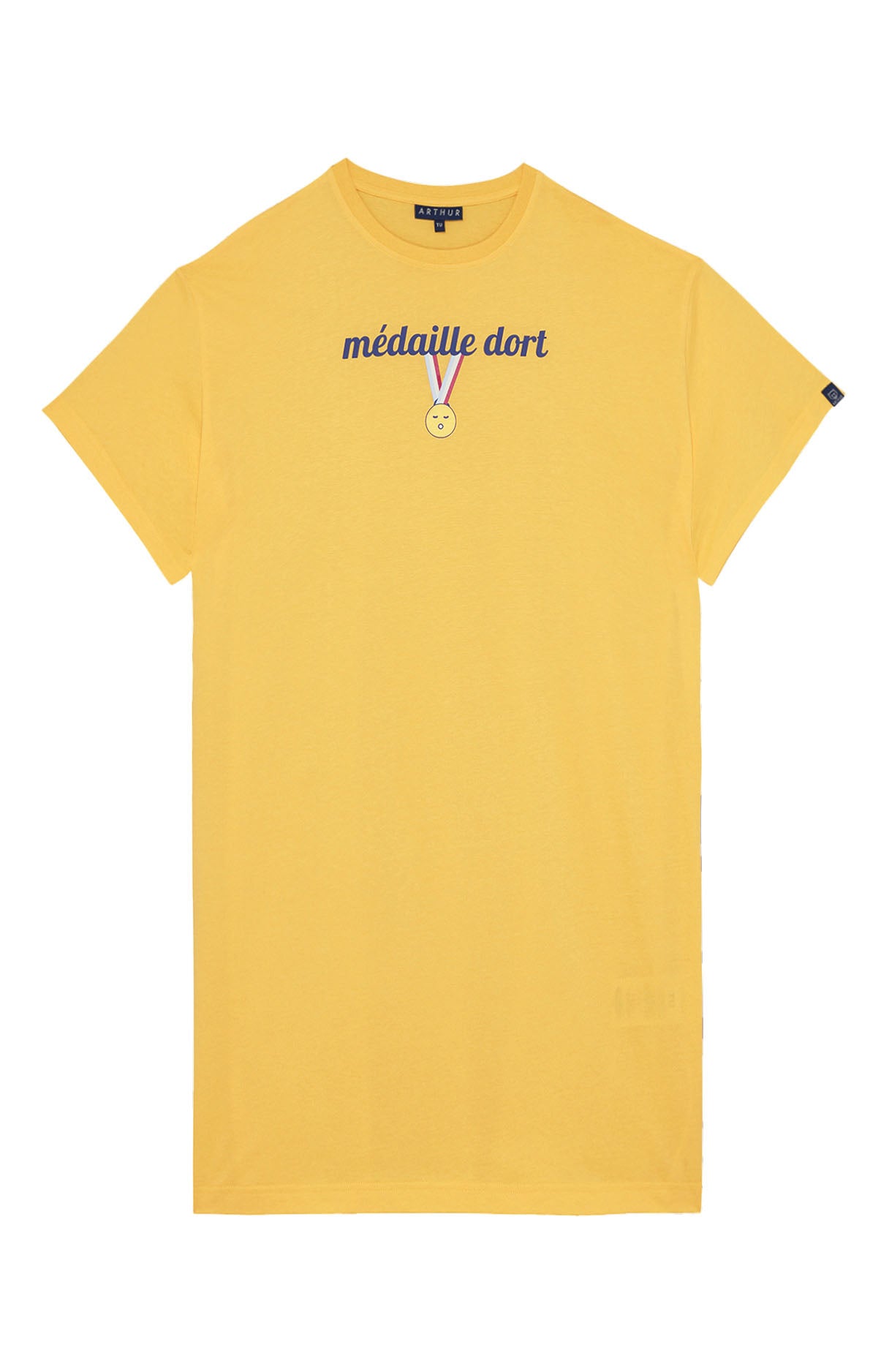 arthur-bob-m-daille-dort-maxi-tee-shirt-jaune-coton-bio image 3