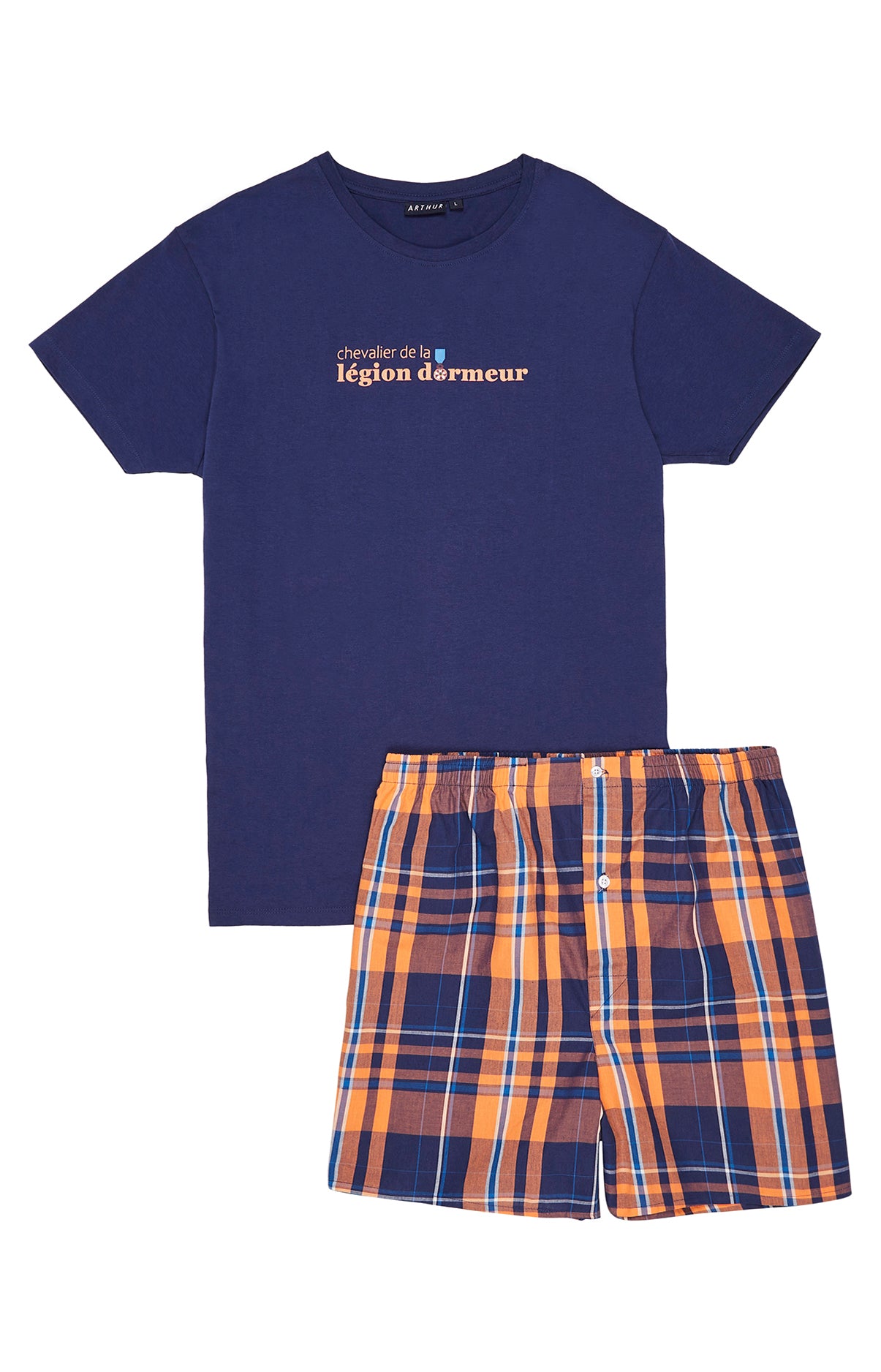 arthur-bob-pyjam-ricain-legion-dormeur-pyjama-orange-l image 3