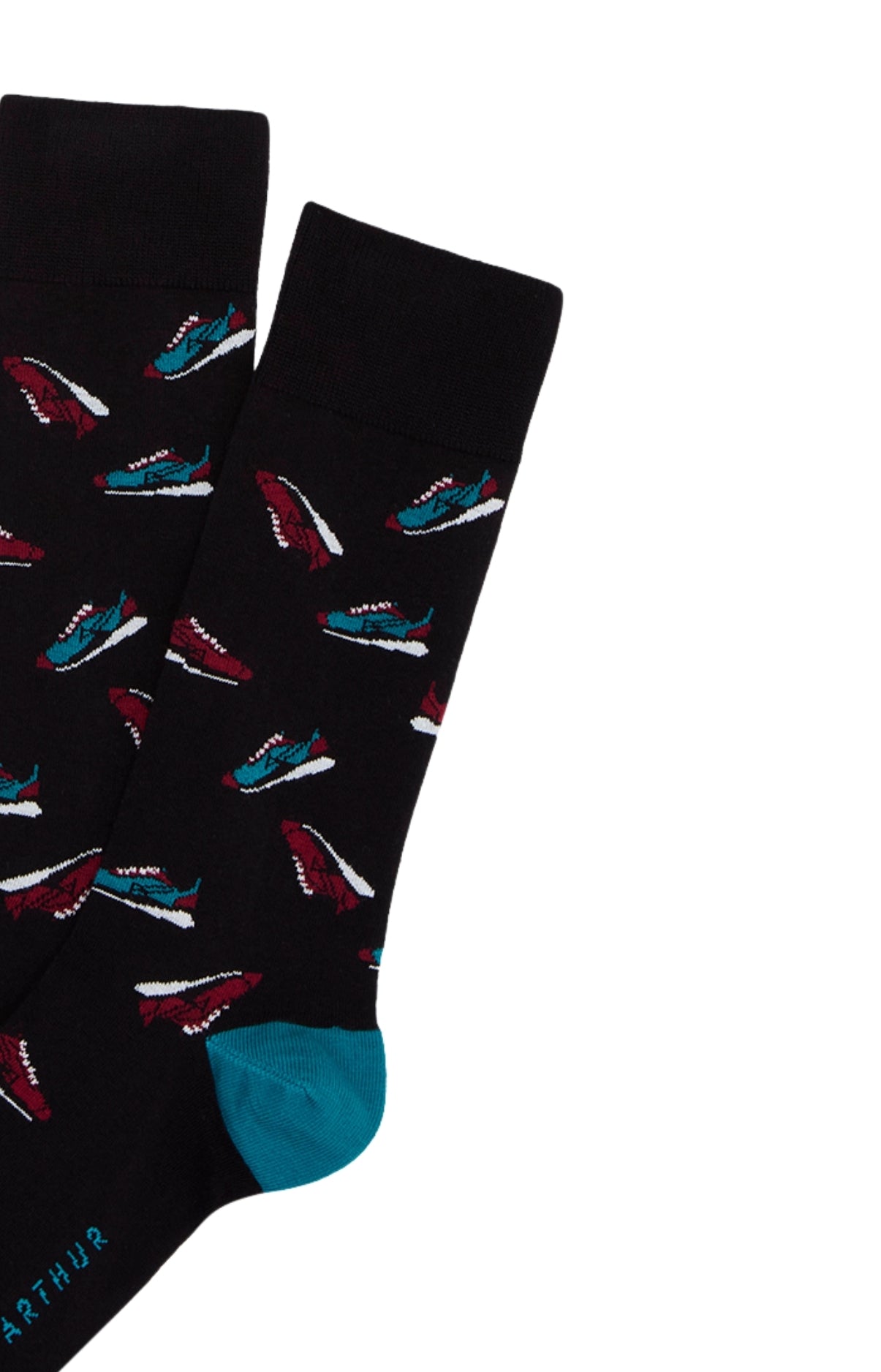 arthur-bob-sneakers-noir-chaussettes-coton-noir-40-46 image 2