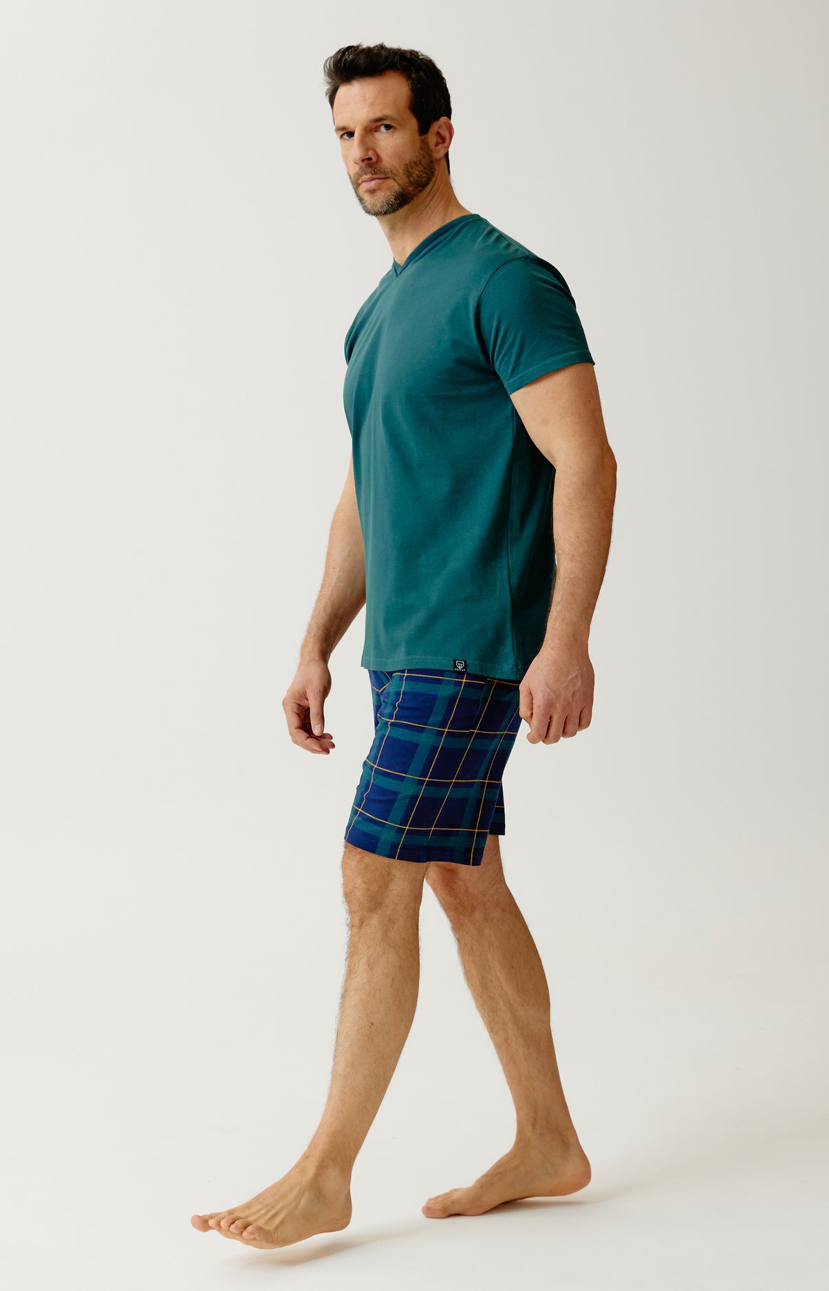 arthur-bob-pyjashort-noah-marine-homme-coton-l-ger image 4