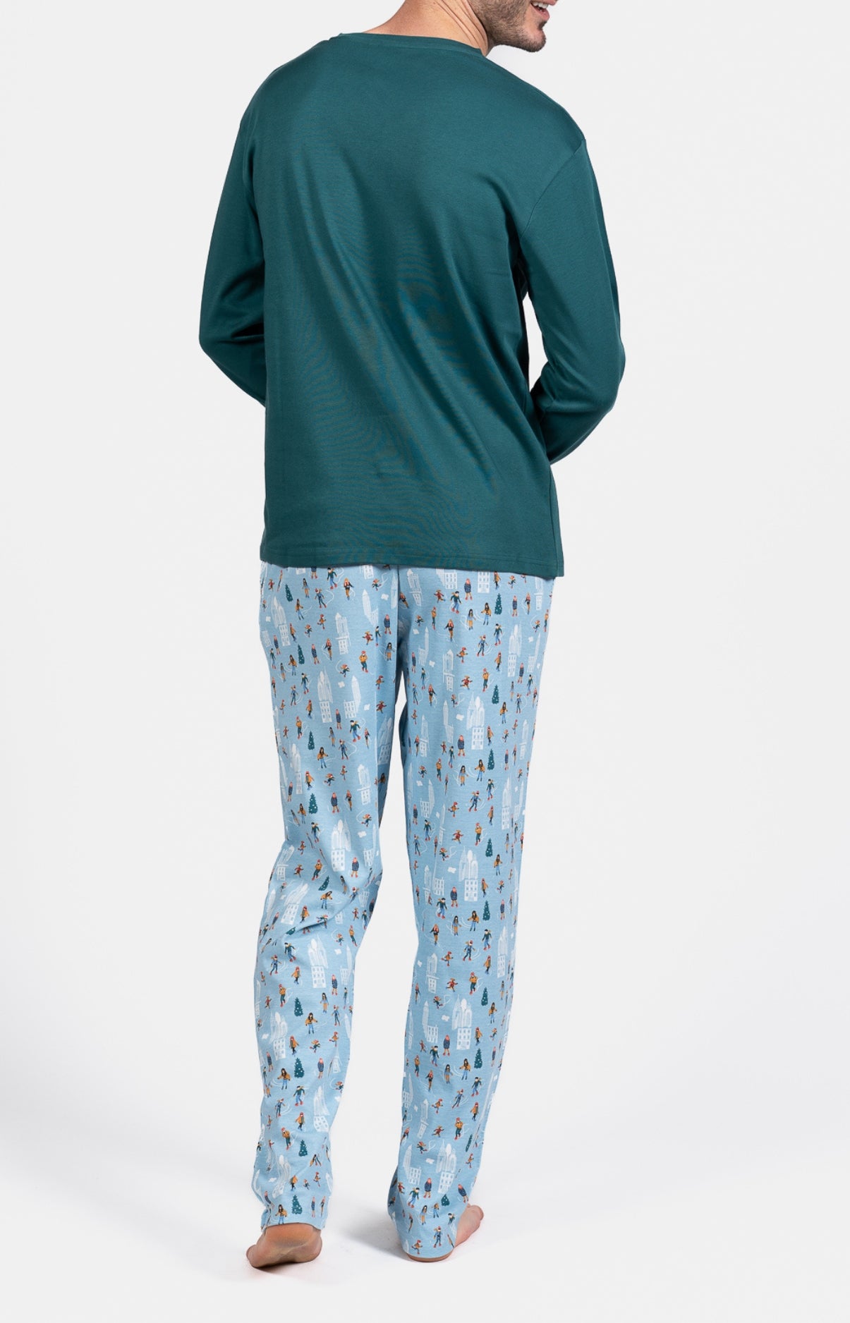 arthur-bob-matin-glace-pyjama-homme-ciel-coton image 7