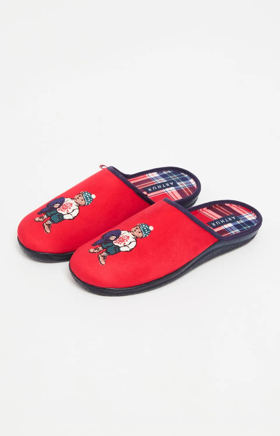 arthur-bob-logan-mules-homme-rouge-40-41-teddy-chaud image 1