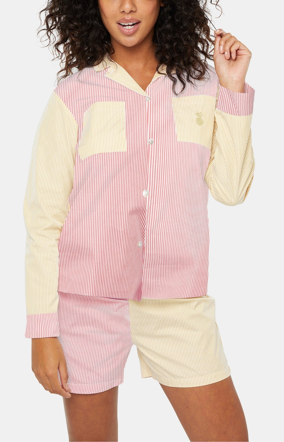 arthur-bob-rayure-bigout-pyjama-court-coton-multicolore-l image 4