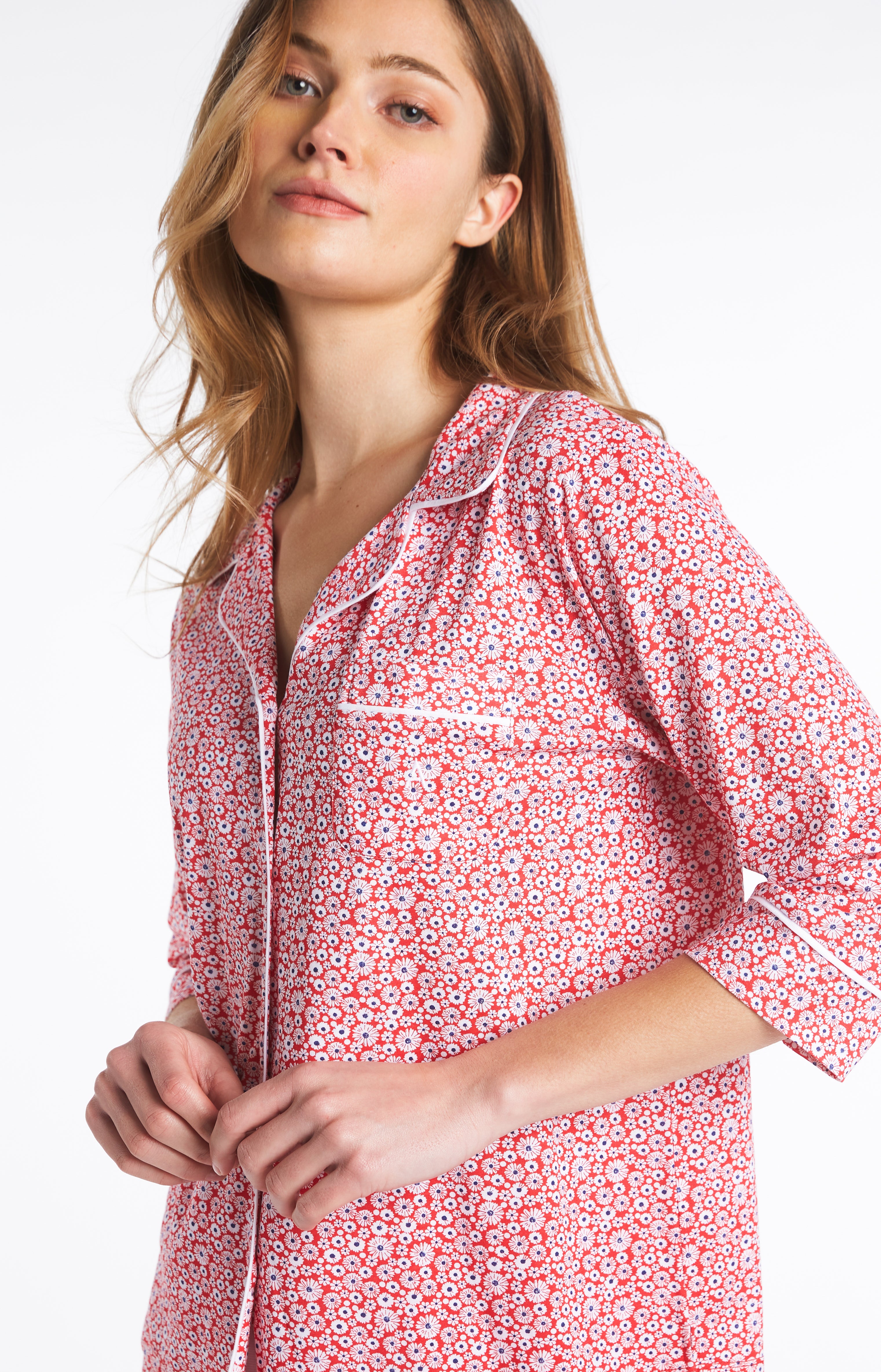 arthur-bob-marguerite-pyjashort-floral-rouge image 4