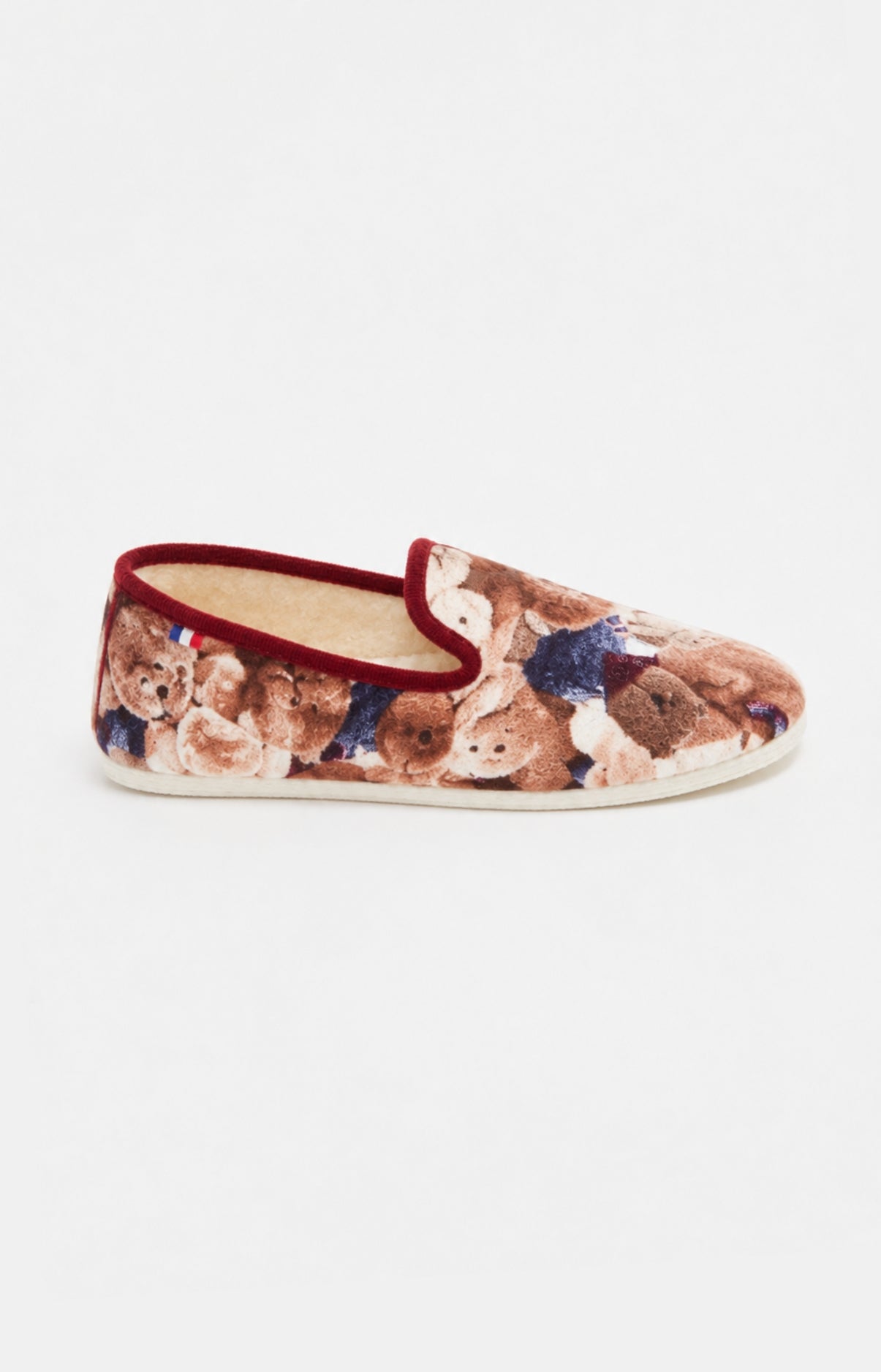 arthur-bob-charentaises-teddy-marron-beige-coton image 1