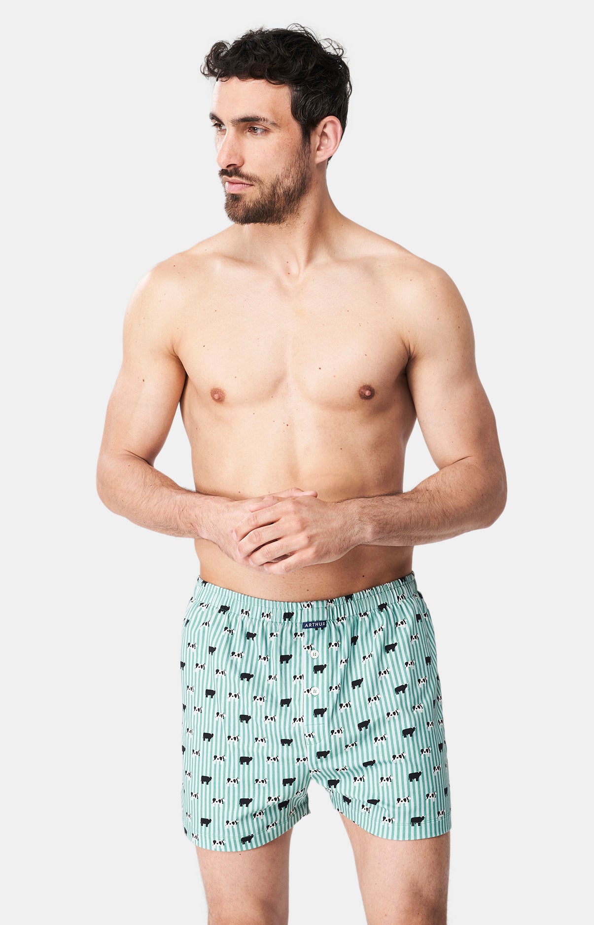 arthur-le-club-meeuuh-cale-on-de-nuit-vert-coton-bio image 1