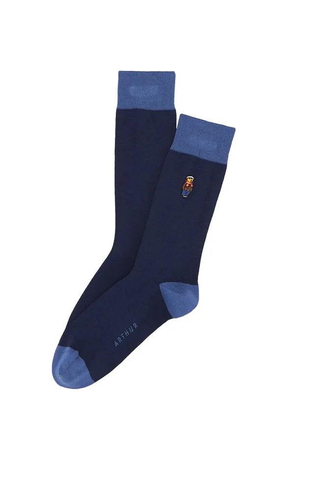 arthur-bob-oliver-twist-chaussettes-marine-40-46 image 1