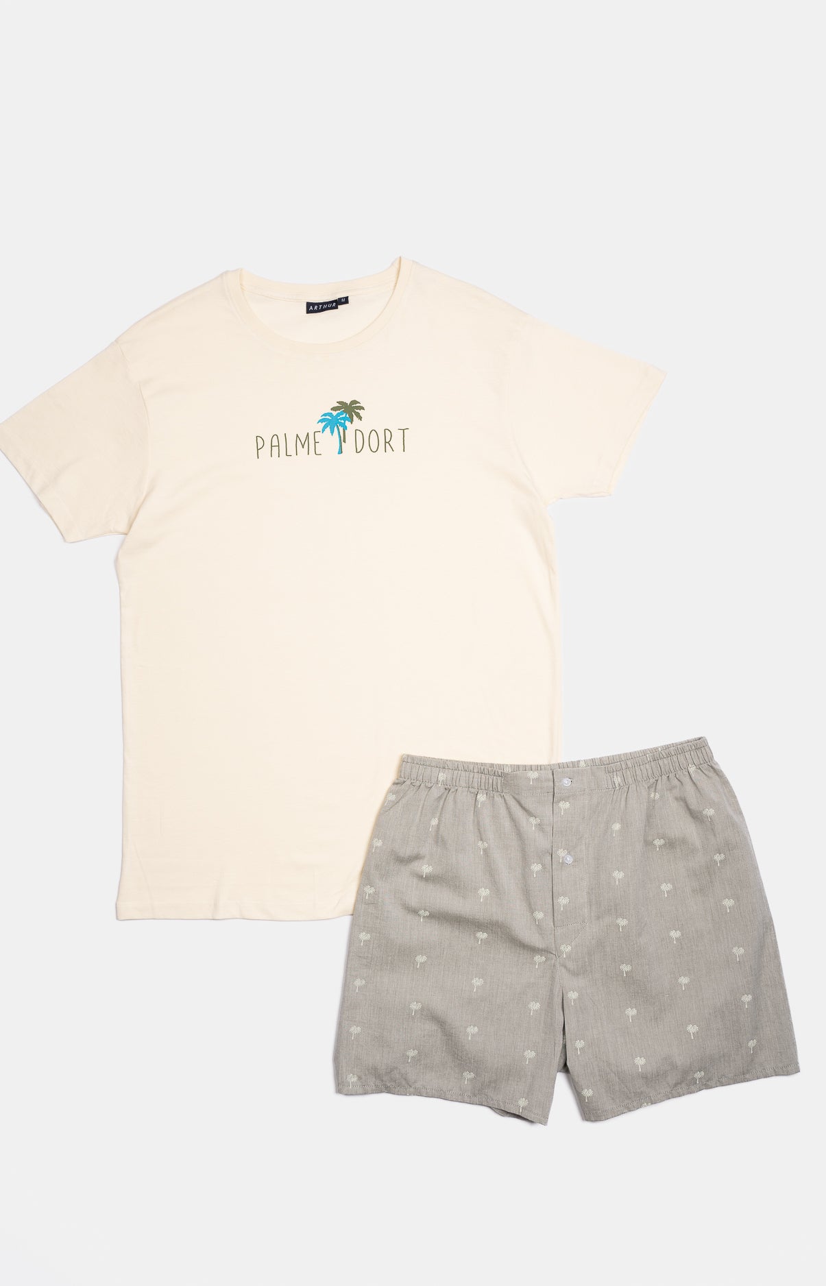 arthur-bob-pyjam-ricain-coco-pyjama-kaki-coton image 3