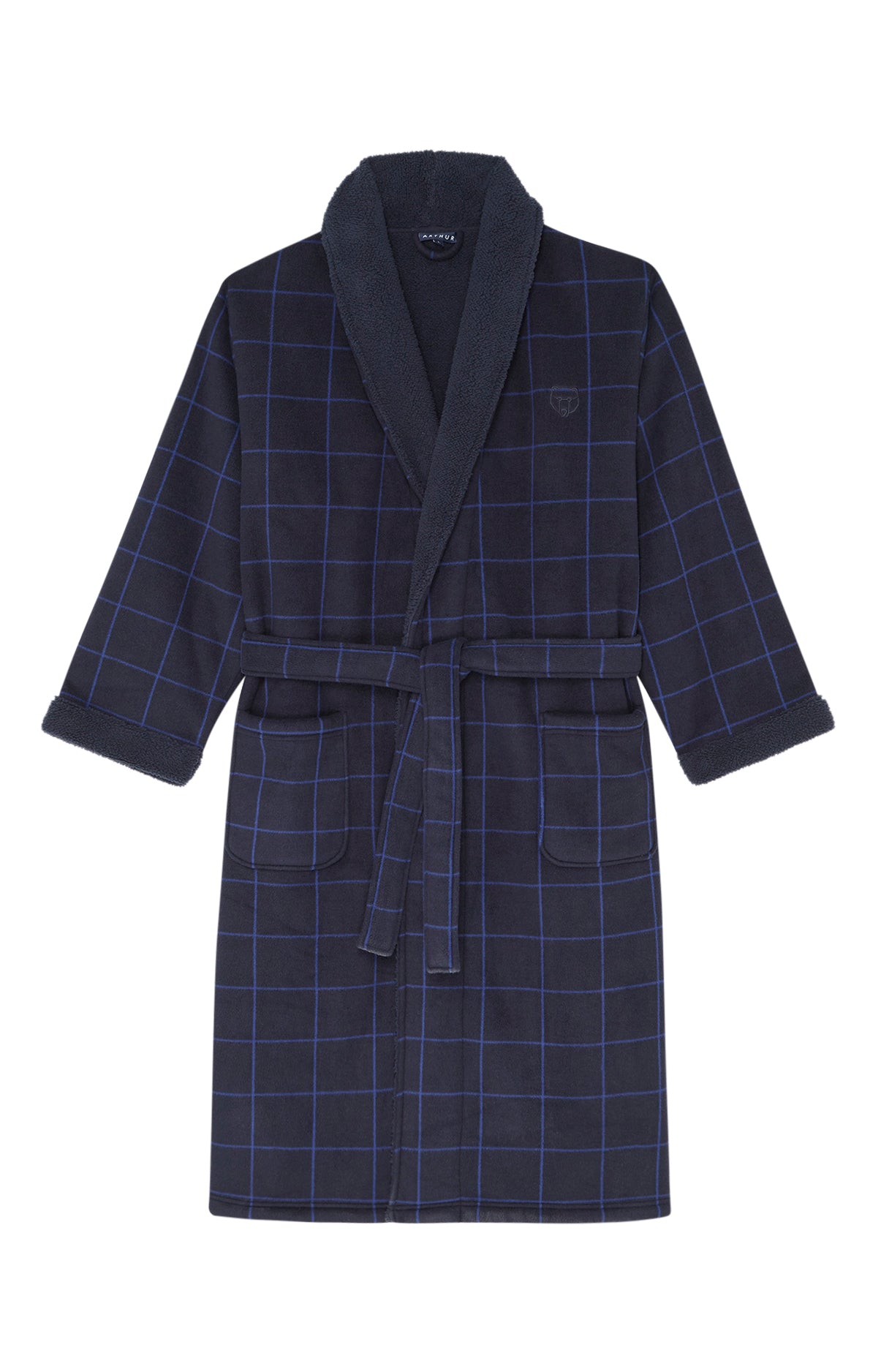 arthur-bob-windsor-robe-de-chambre-homme-marine image 3