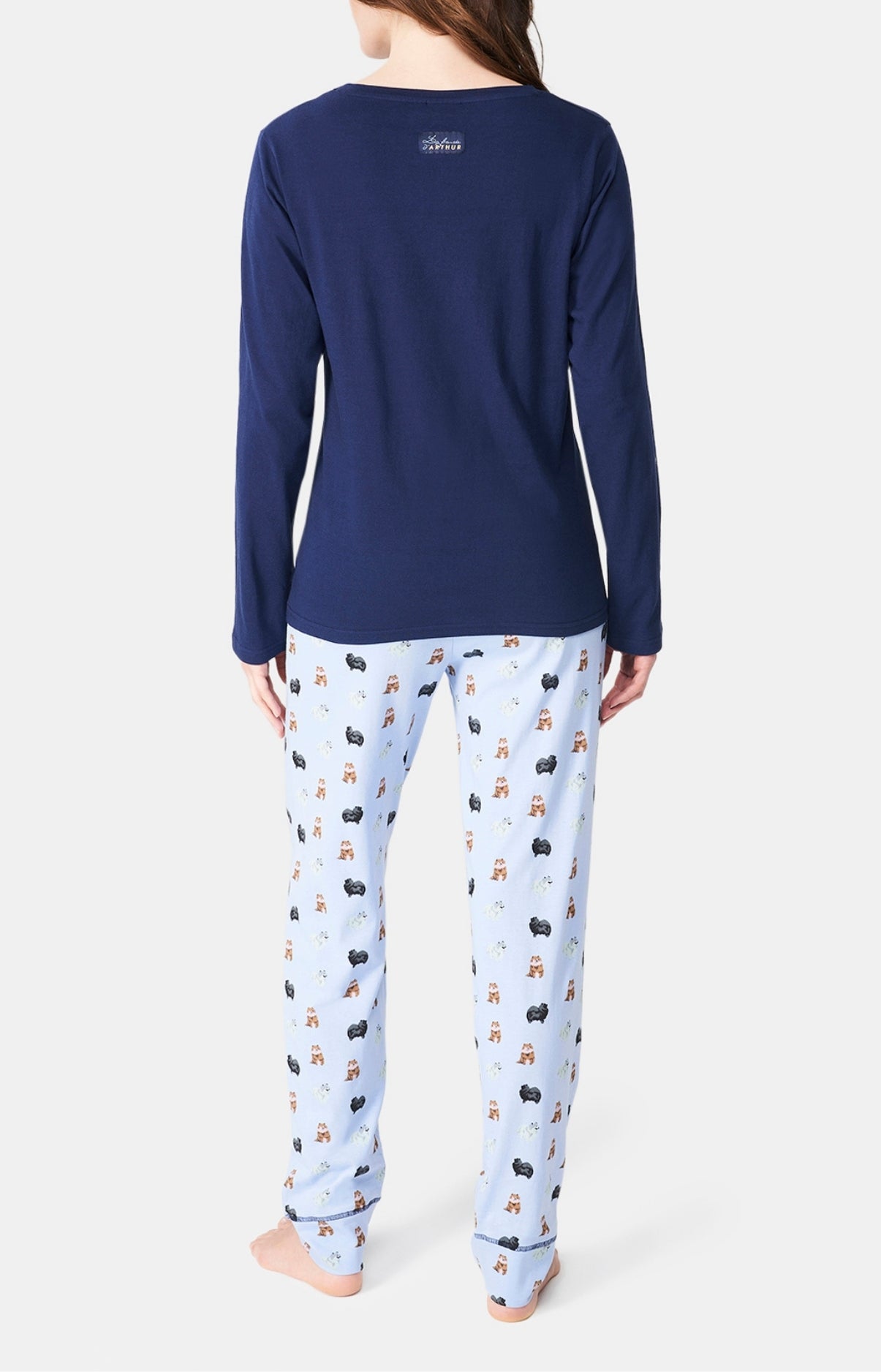 arthur-j-ai-du-chien-pyjama-femme-bleu-m-coton-bio image 5
