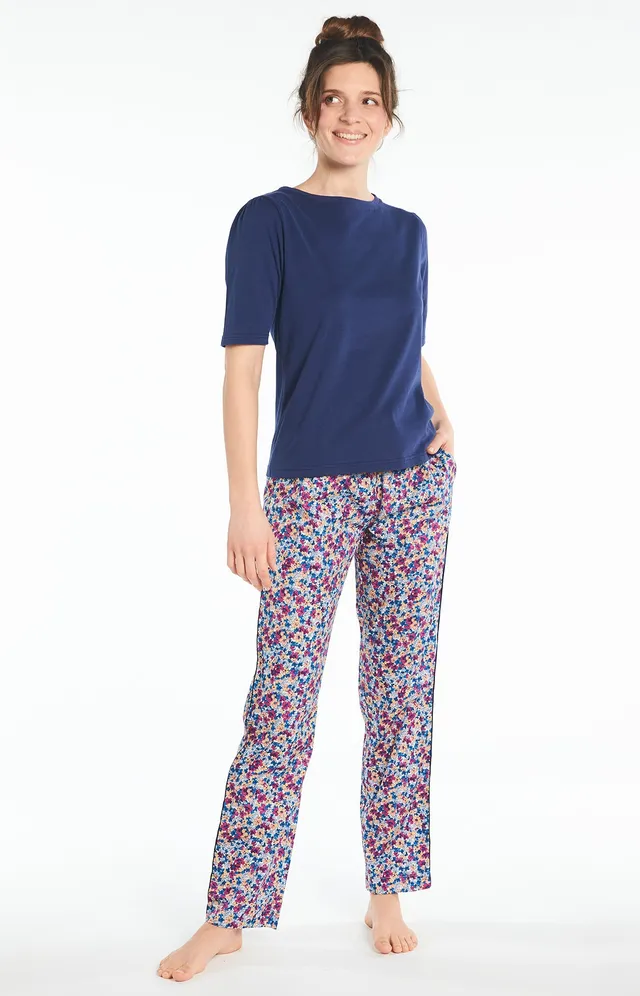 arthur-bob-tee-shirt-femme-marine-coton-bio image 1