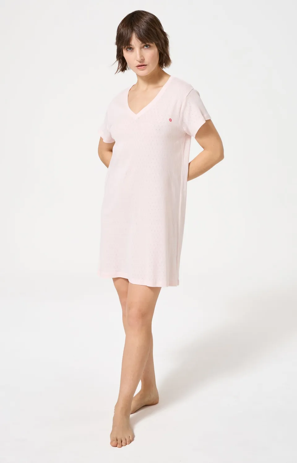 arthur-bob-kiss-chemise-de-nuit-coton-bio-nude image 1