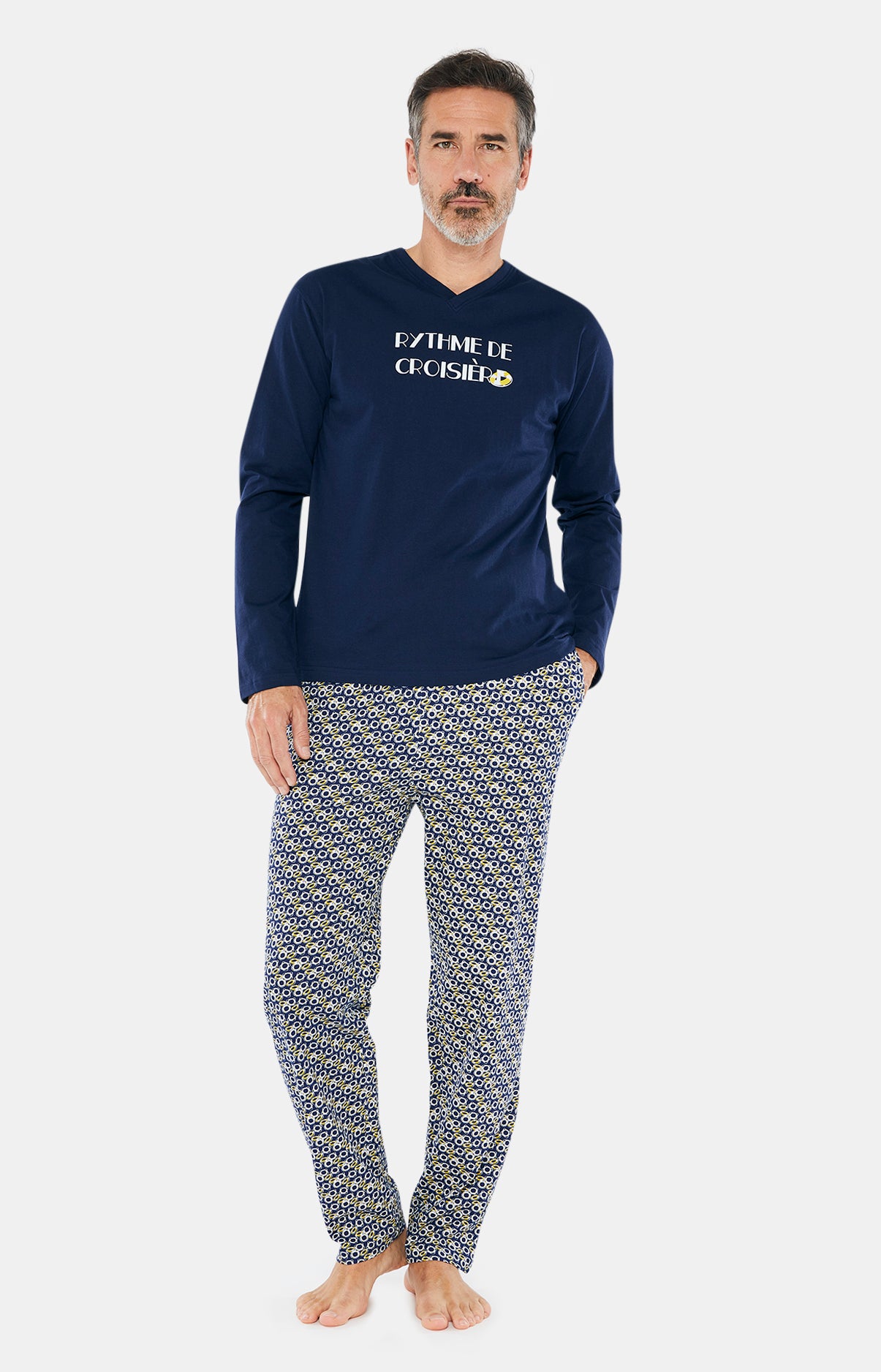 arthur-bob-pyjama-rythme-de-croisi-re-marine-coton image 3
