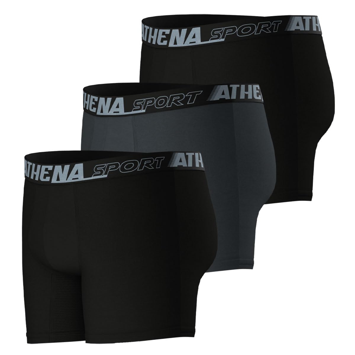 athena-air-fit-lot-3-boxers-longs-homme-sport-coton image 3