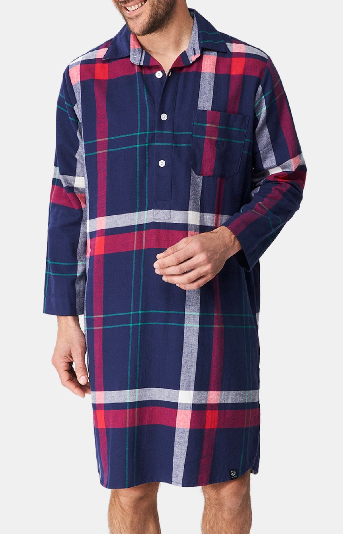 arthur-bob-hugo-chemise-de-nuit-pilou-marine image 1