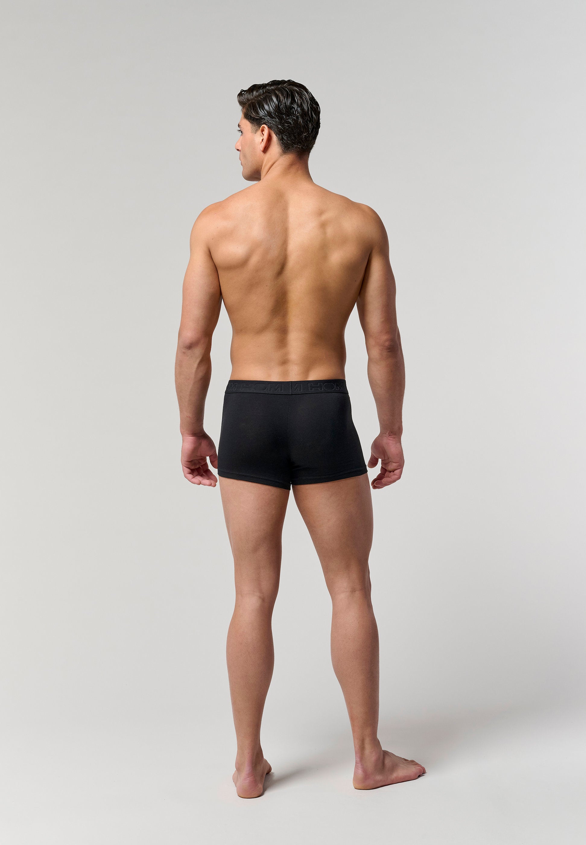 hom-armand-slip-boxer-coton-homme-lot-3-noir-kaki image 7
