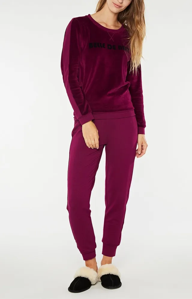 arthur-bob-belle-de-nuit-pyjama-femme-violet-coton-m image 1