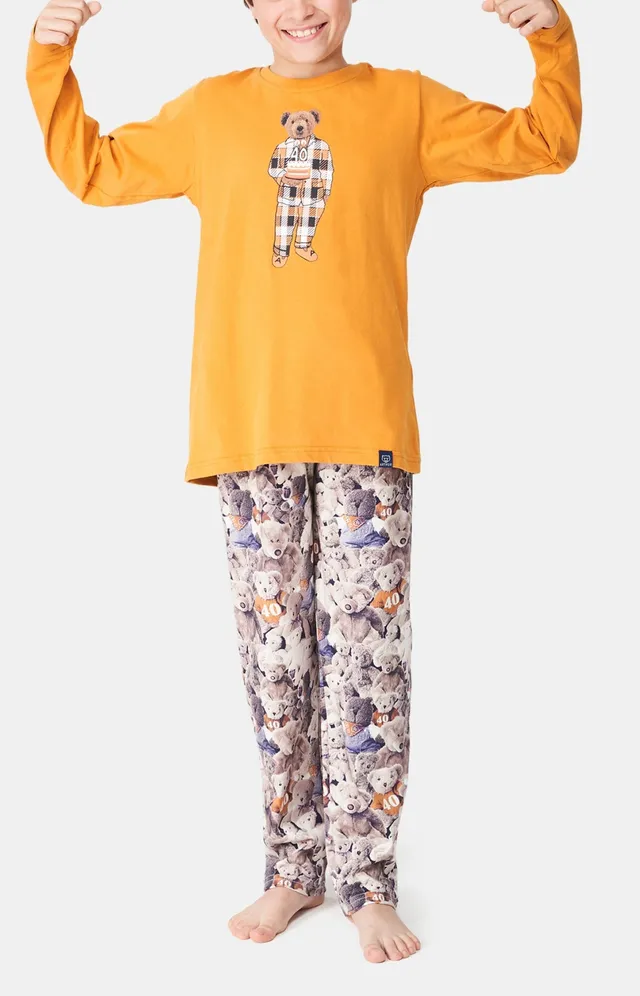 arthur-bob-happy-40-pyjama-enfant-coton-noisette image 1