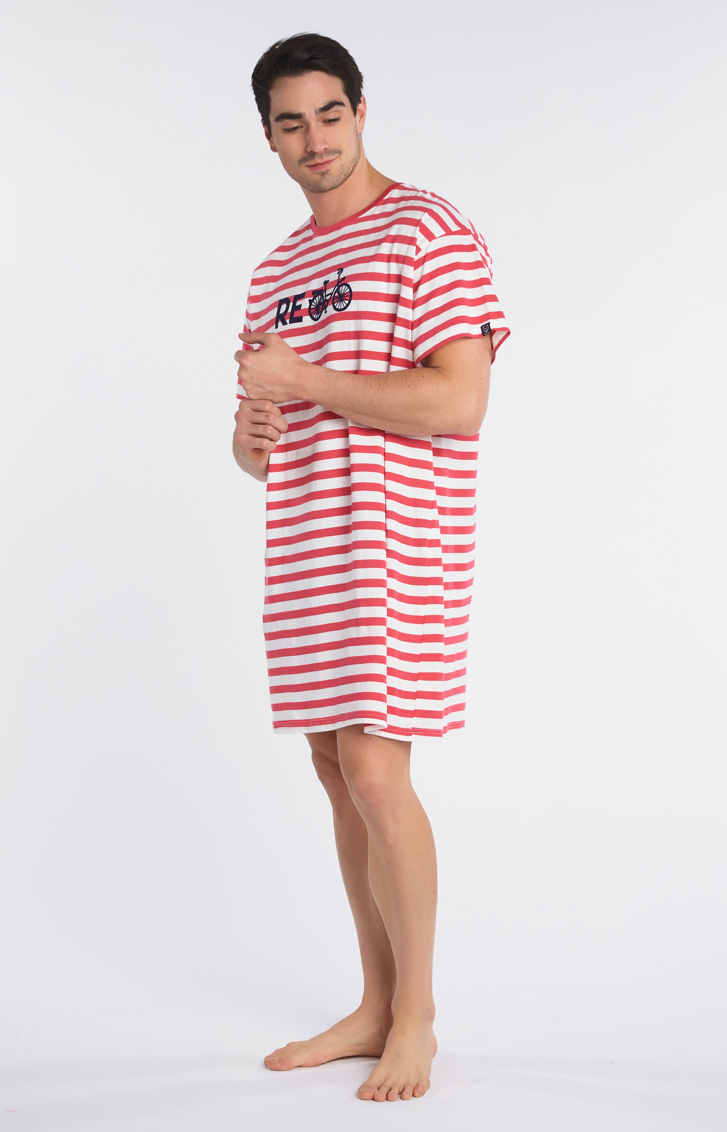 arthur-bob-maxi-tee-shirt-recycle-rouge-en-coton image 6