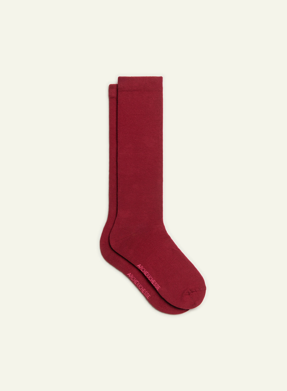 archiduchesse-de-ville-scarlett-o-lala-chaussettes-rouge-mixte image 2
