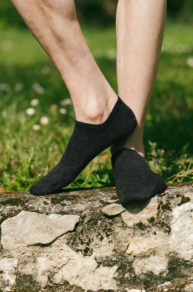 p-trone-chaussettes-lin-coton-socquettes-blanc-39-42-respirant image 1