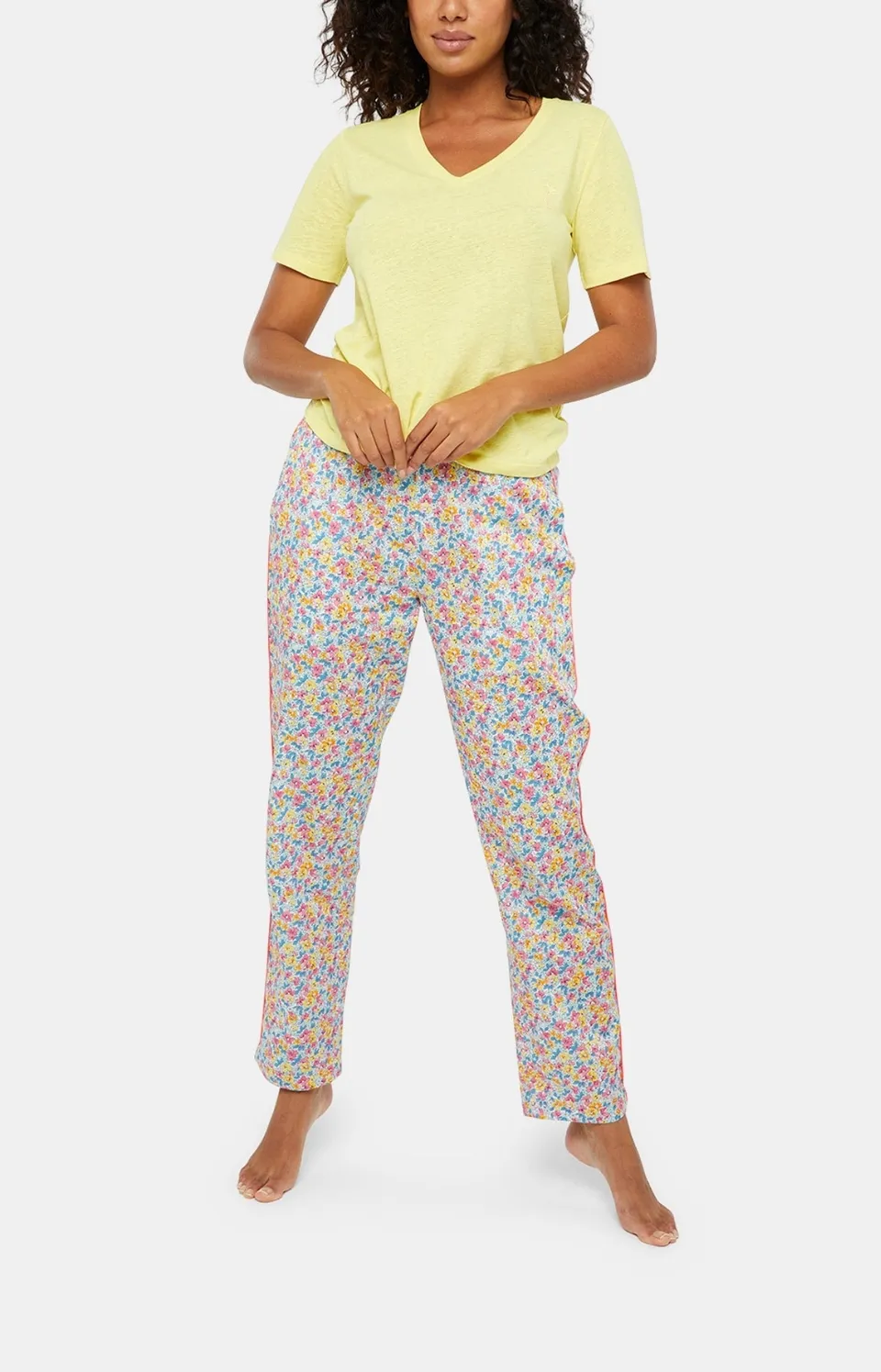arthur-bob-fleur-pantalon-pyjama-multicolore-satin-coton image 1