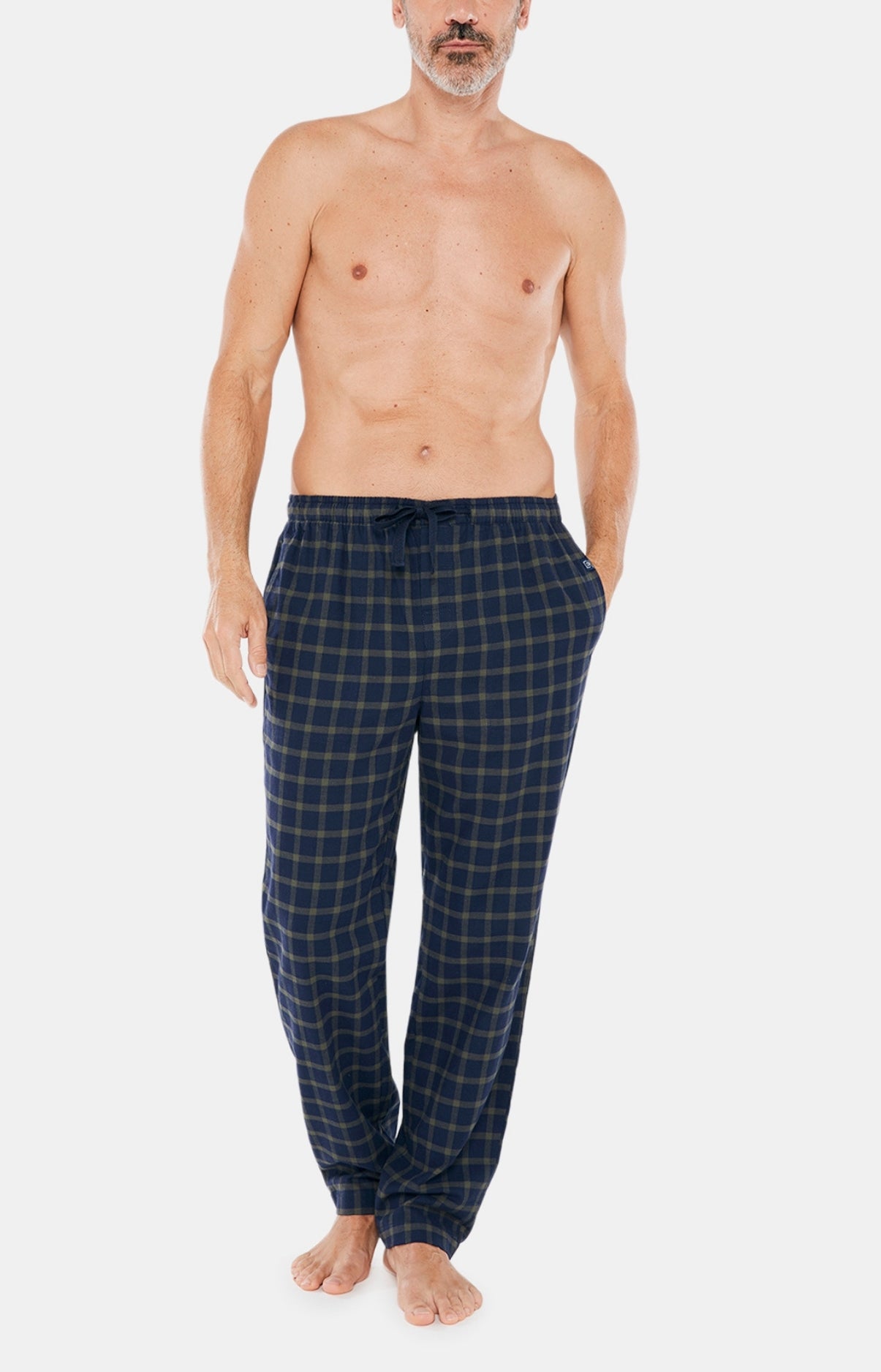 arthur-sam-pantalon-pyjama-homme-marine-tartan image 3