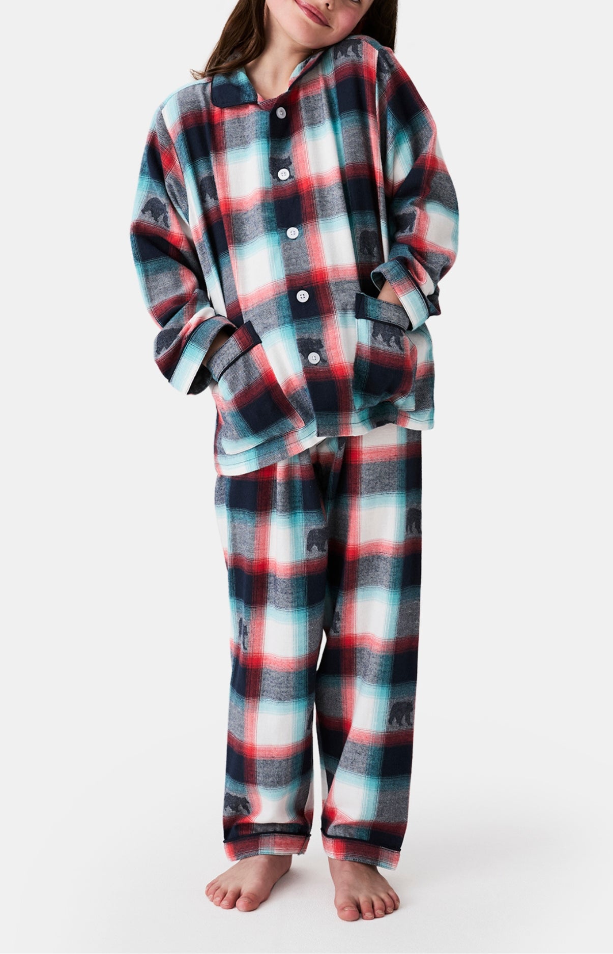 arthur-bob-pyjama-bouton-enfant-ours-bear-flanelle image 4