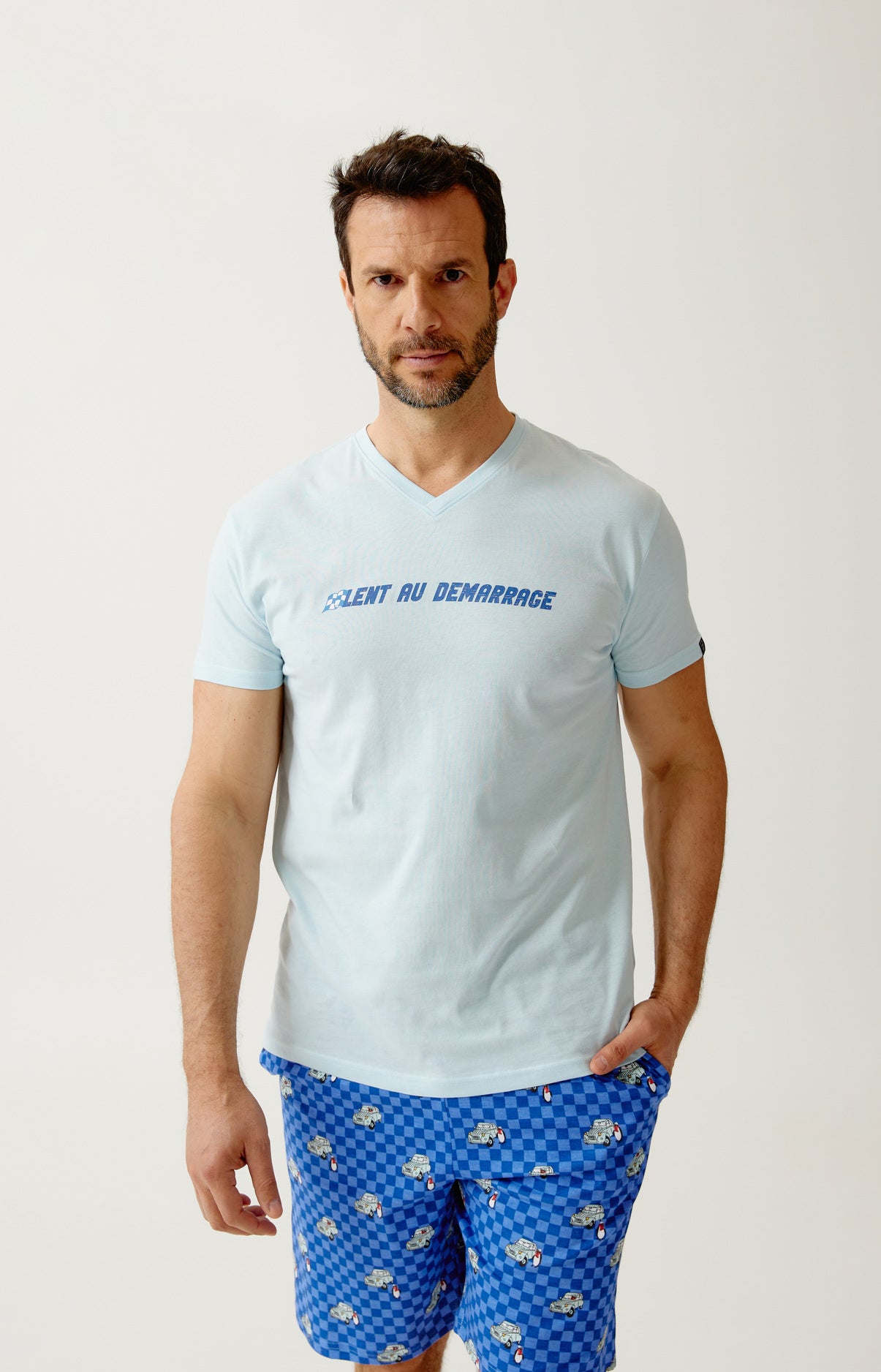 arthur-bob-lent-au-d-marrage-pyjashort-bio-bleu image 5