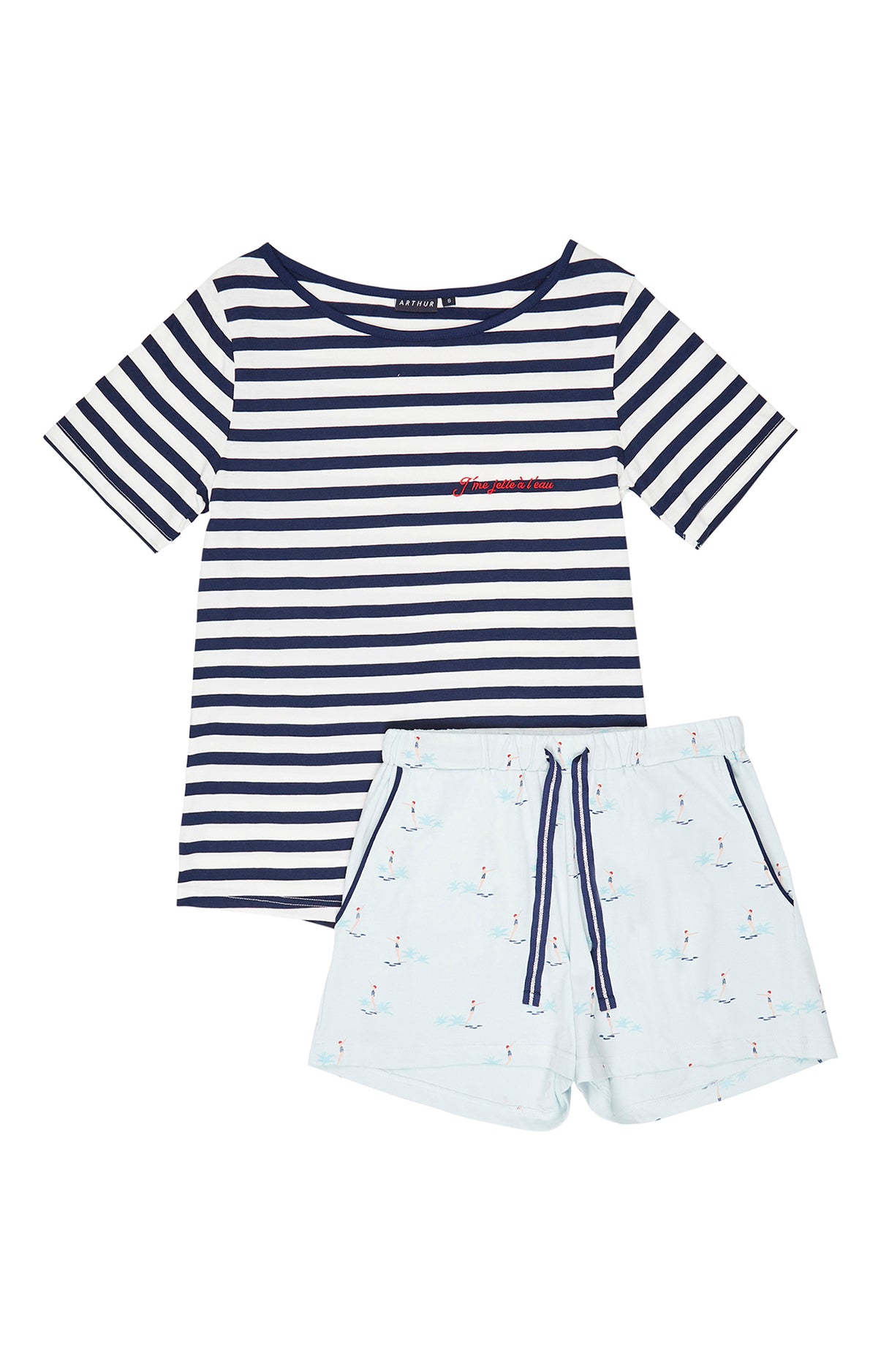 arthur-bob-pyjashort-baigneuse-coton-bio-brume image 3