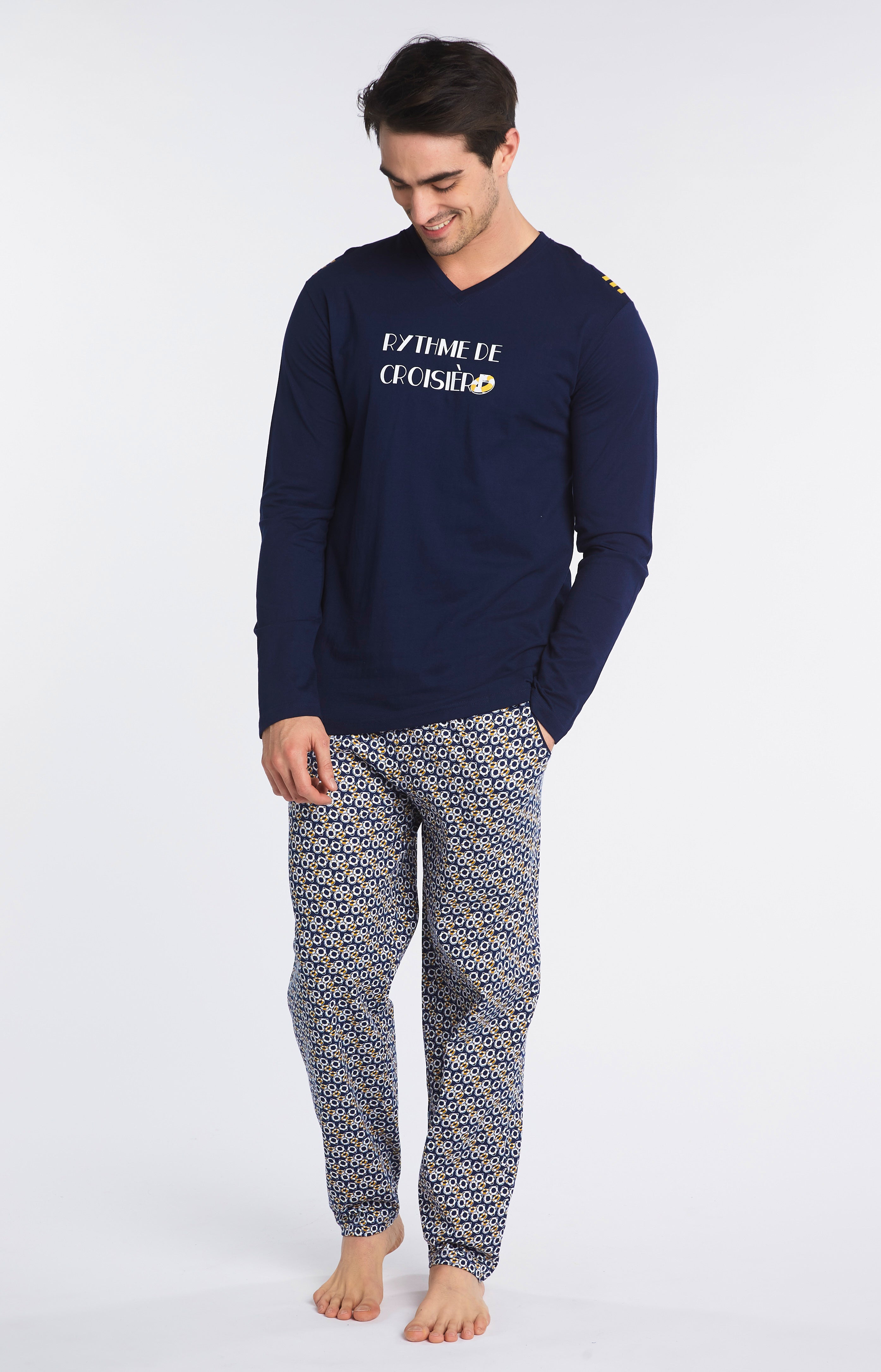 arthur-bob-bou-e-pyjama-long-coton-bio-marine image 6